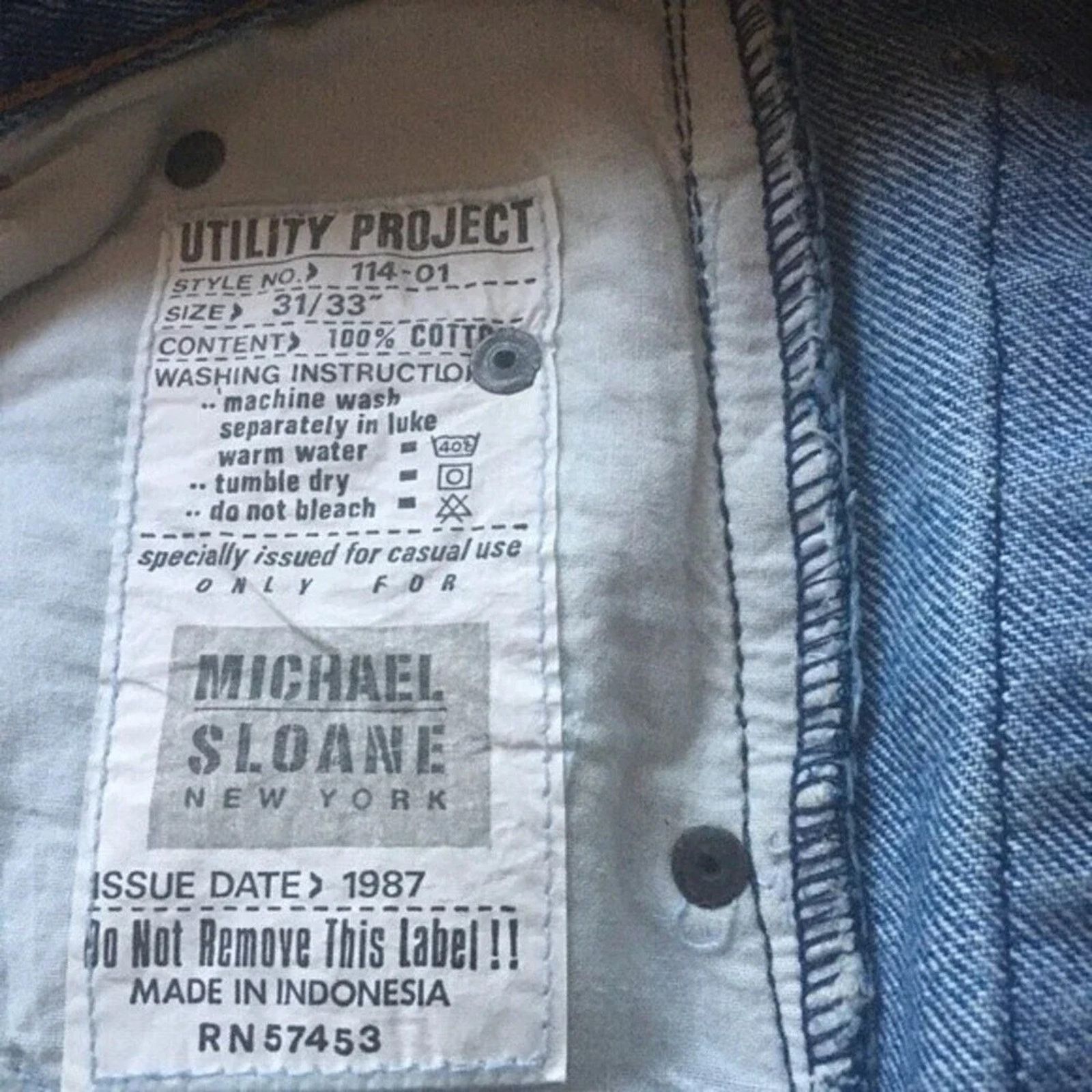 The Unbranded Brand Michael Sloane vintage jeans, size 31/33 Size 31" - 3 Thumbnail