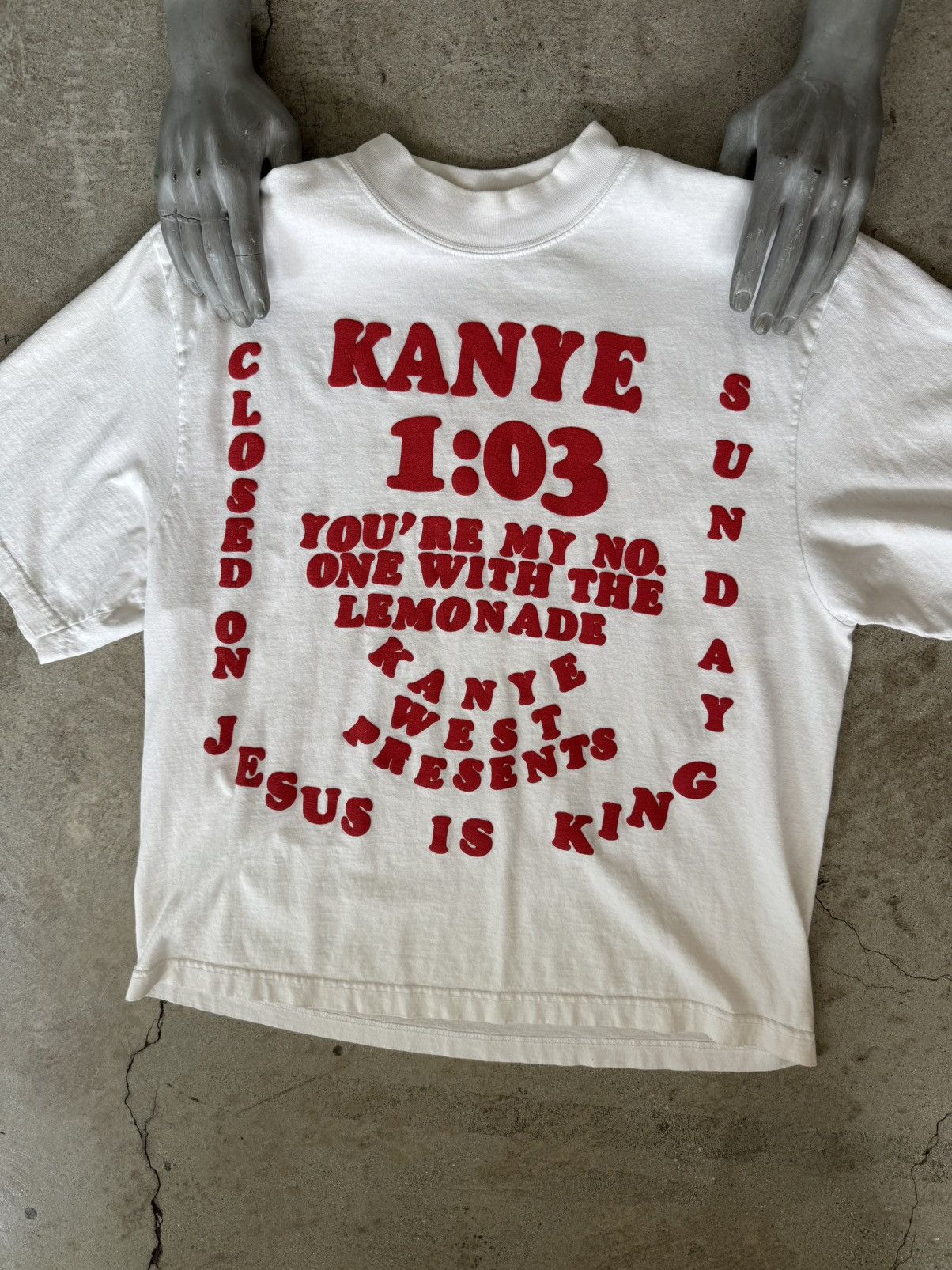 Cactus Plant Flea Market × Kanye West 2019 KANYE WEST CPFM JESUS IS KING TOUR MOCK NECK TEE Size US M / EU 48-50 / 2 - 2 Thumbnail