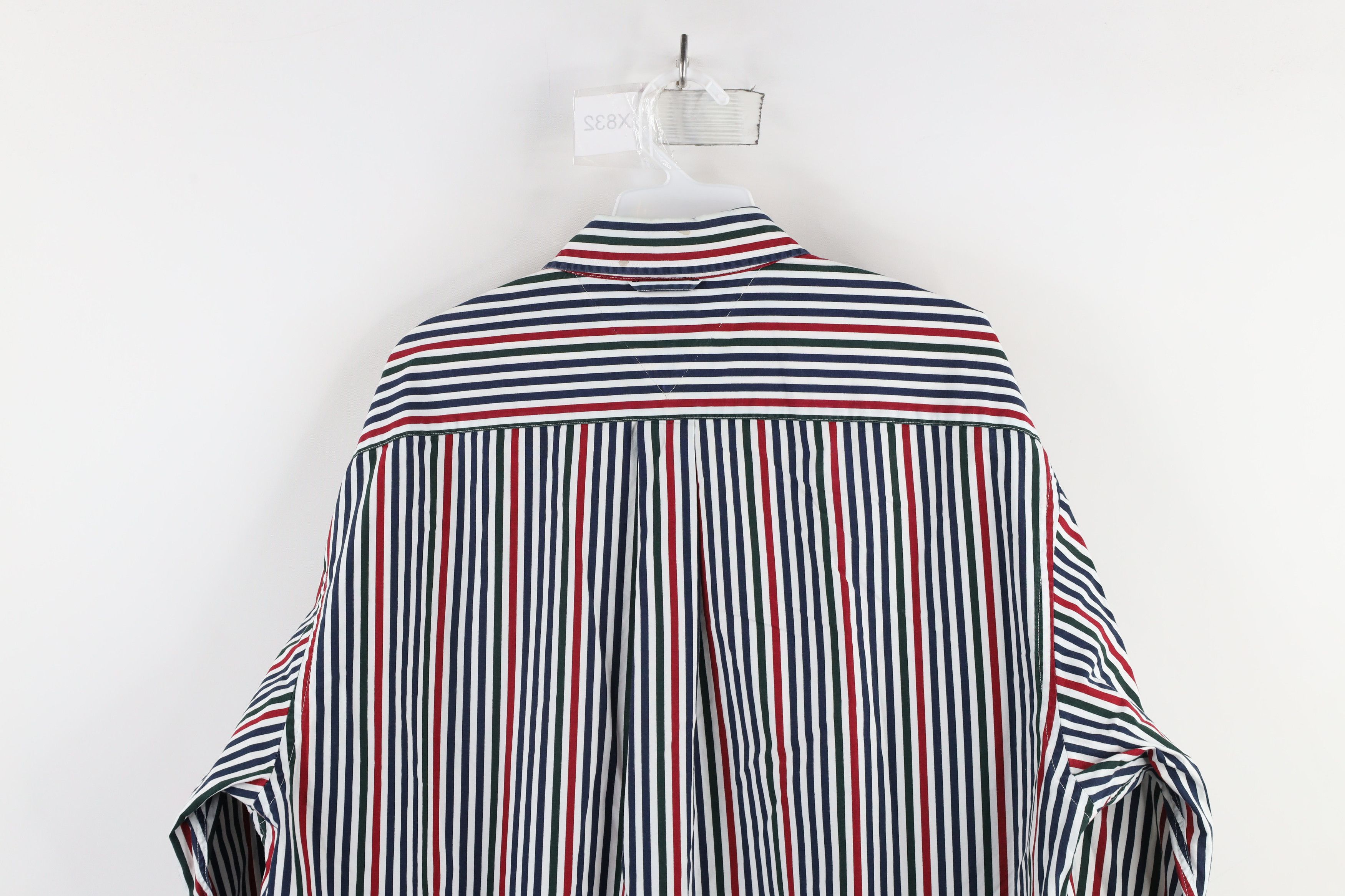 Tommy Hilfiger × Vintage Vintage 90s Tommy Hilfiger Collared Button Down Shirt Size US L / EU 52-54 / 3 - 11 Thumbnail