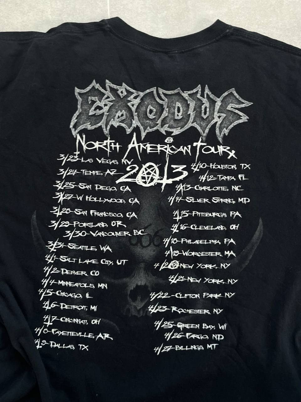 Band Tees Exodus 2013 Tour Metal Band Tee Size US XXL / EU 58 / 5 - 5 Thumbnail