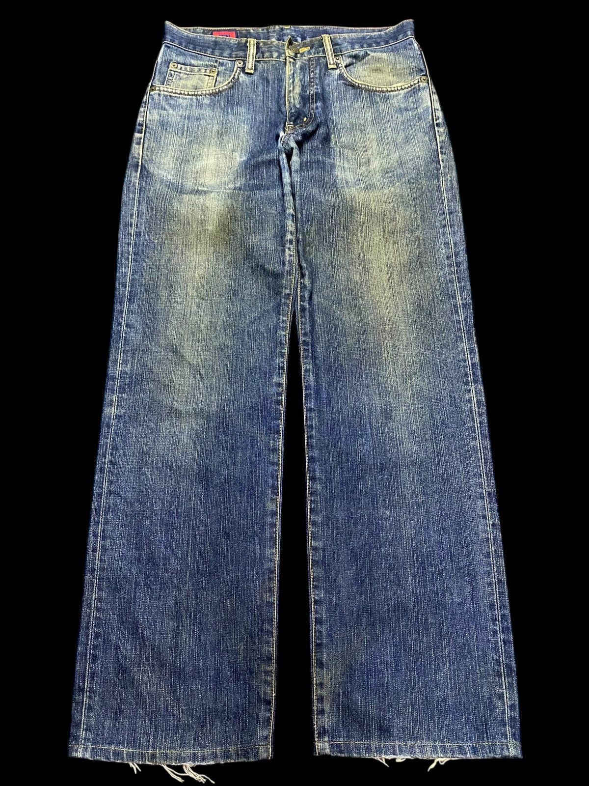 Edwin Japanese Brand Edwin Regular Mud Wash Distressed Jeans Size US 31 - 1 Thumbnail