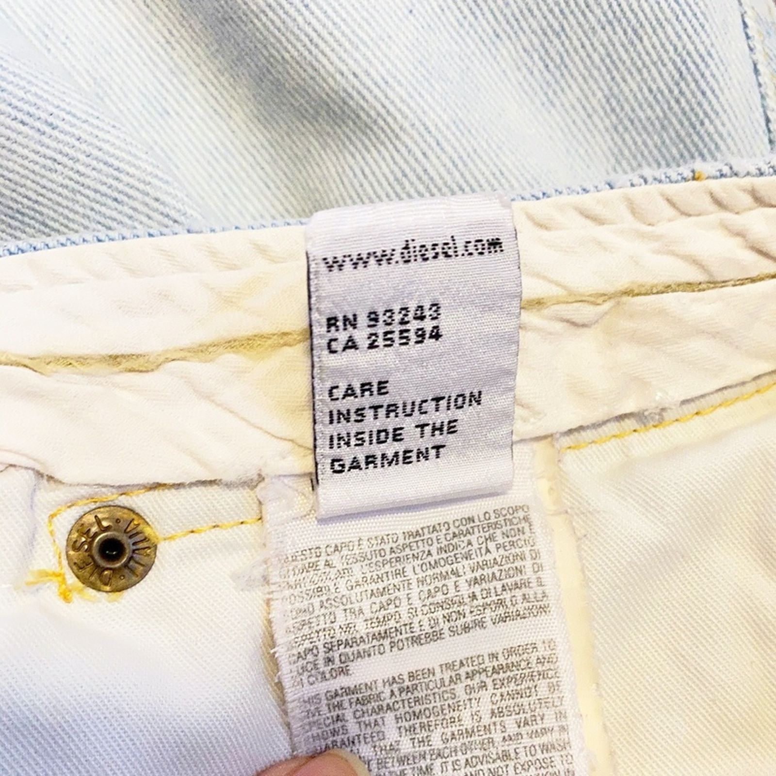Diesel ARCHIVE Y2K Diesel Ultra Low Rise Jeans Made in Italy 28 Size 28" / US 6 / IT 42 - 8 Thumbnail