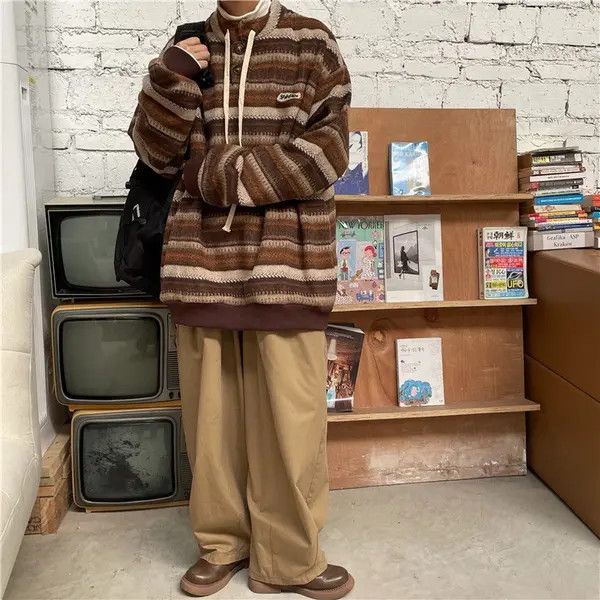Vintage Striped turtleneck sweater Size US L / EU 52-54 / 3 - 7 Thumbnail