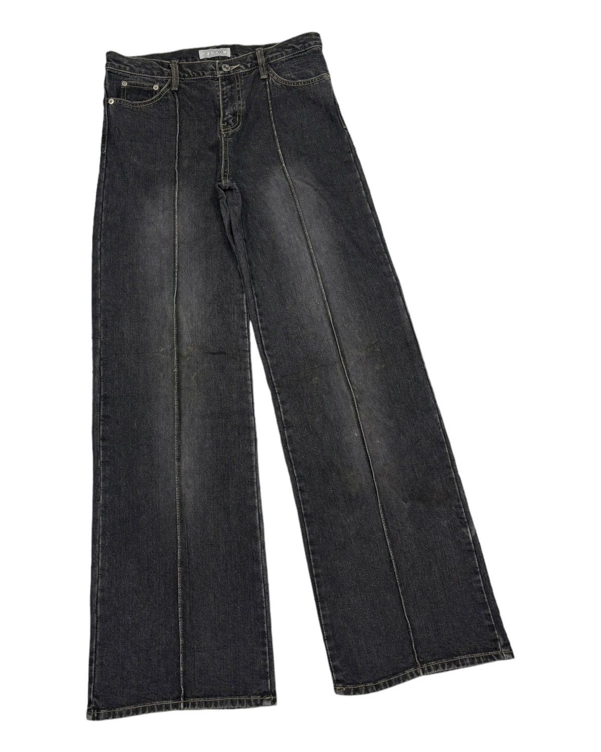 If Six Was Nine VINTAGE JAPANESE FLARE MAGIC SQUARE HAGI FLARE JEANS Size US 30 / EU 46 - 3 Thumbnail