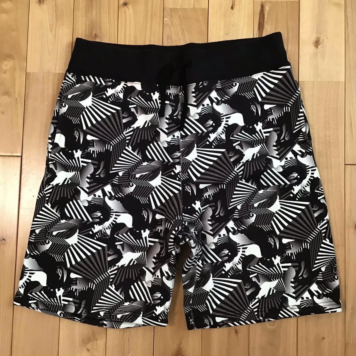 image of Bape Dazzle Camo Sweat Shorts A Bathing Ape ★Size XL in Black, Men's (Size 36)