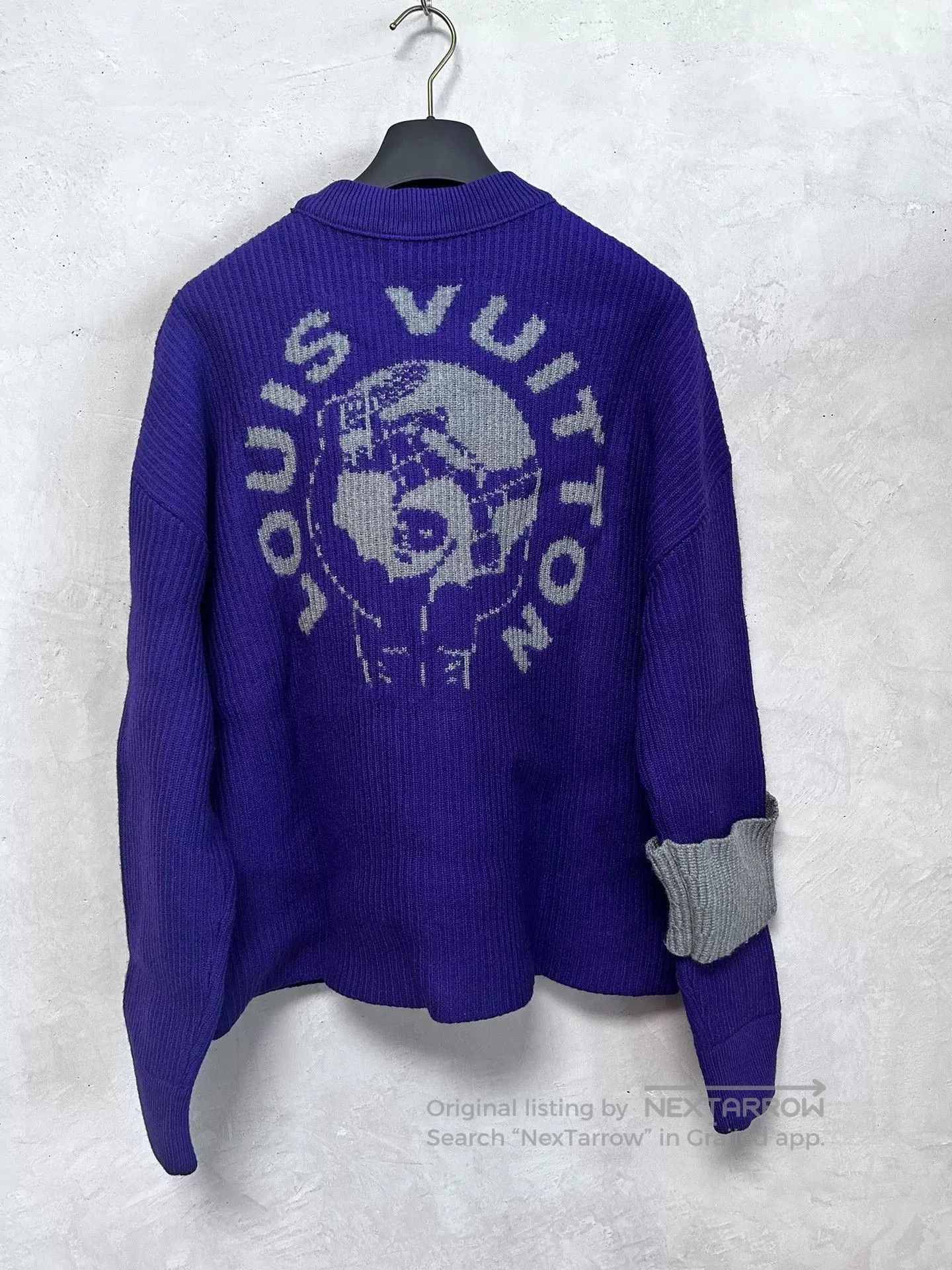 Louis Vuitton Louis Vuitton Purple Earth Sweater Limited Edition. Size US XL / EU 56 / 4 - 2 Thumbnail