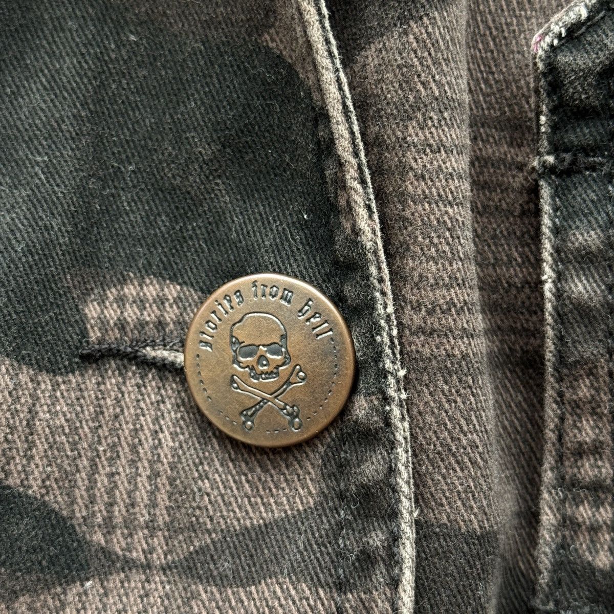 Hysteric Glamour Y2K Grunge Vintage Camo Hooded Jacket Size S / US 4 / IT 40 - 10 Thumbnail