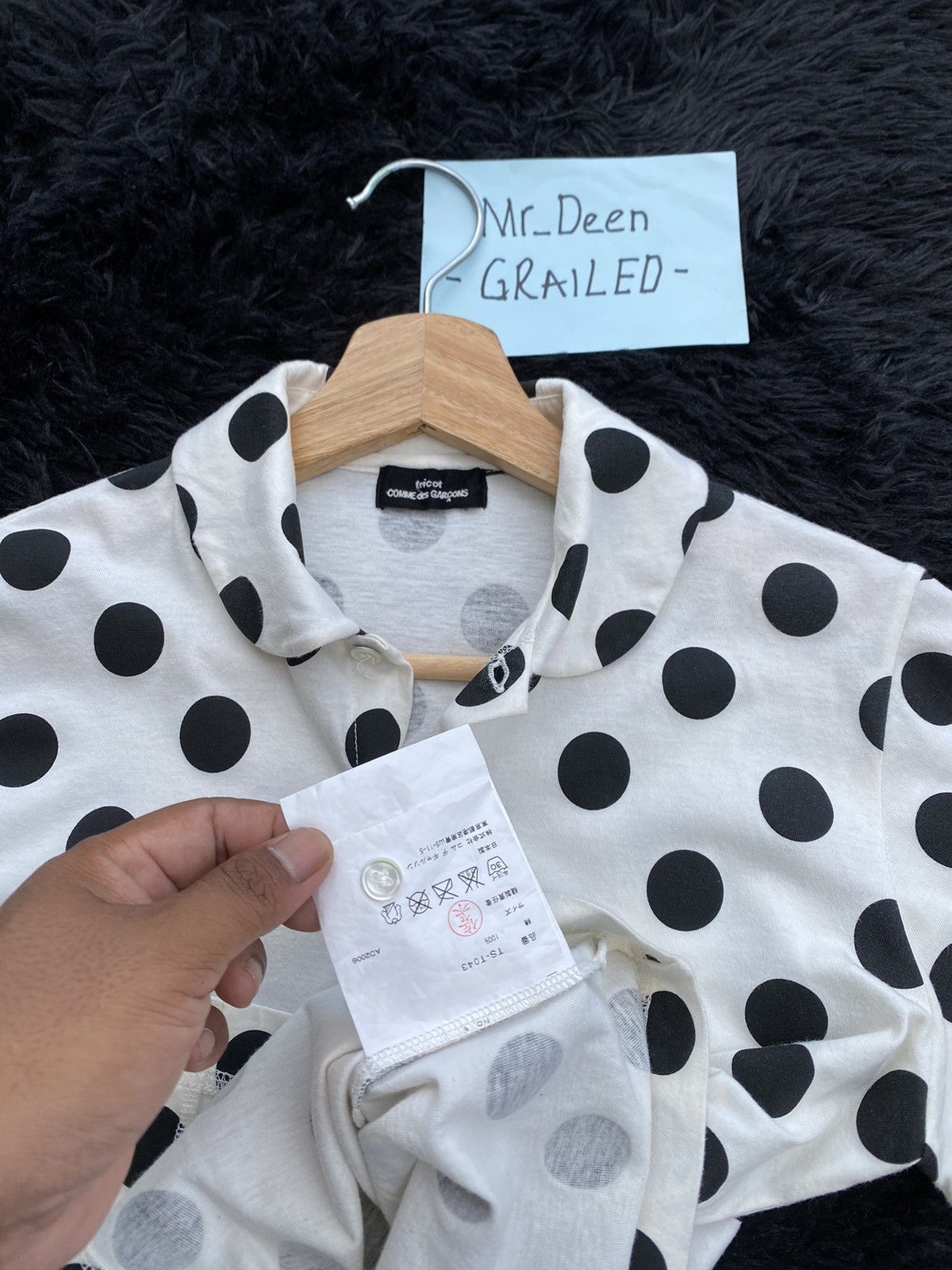 Comme des Garcons Rare tricot Comme Des Garcons CDG AD2006 Polka Dots Shirt Size S / US 4 / IT 40 - 8 Thumbnail