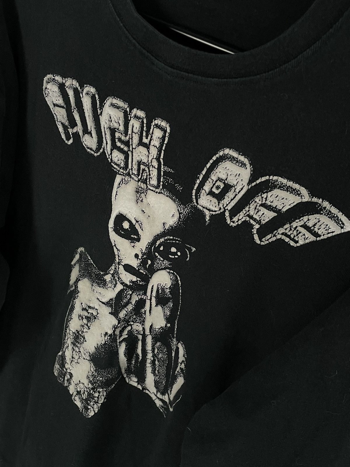20471120 × If Six Was Nine Vintage “Fuck Off” Logo Alien Print Glamour Y2K Long Sleeve Size US M / EU 48-50 / 2 - 8 Thumbnail