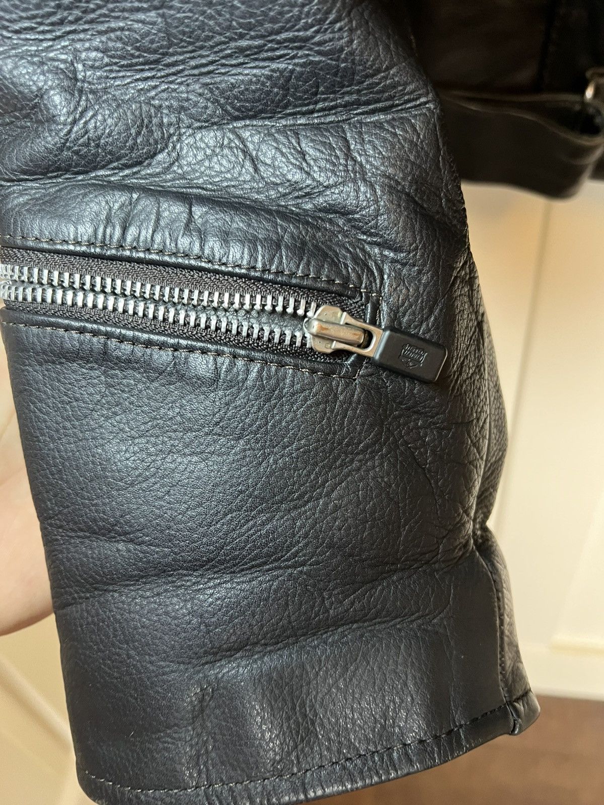Vintage Vintage heavy leather biker jacket Size US XXL / EU 58 / 5 - 8 Thumbnail