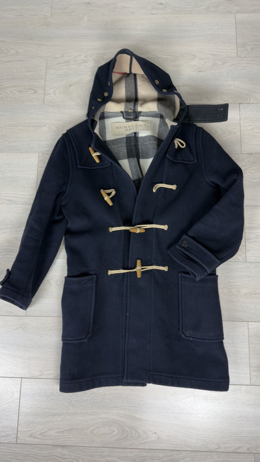 Burberry Burberry Brit Nova Check Duffle Coat Size US M / EU 48-50 / 2 - 4 Thumbnail