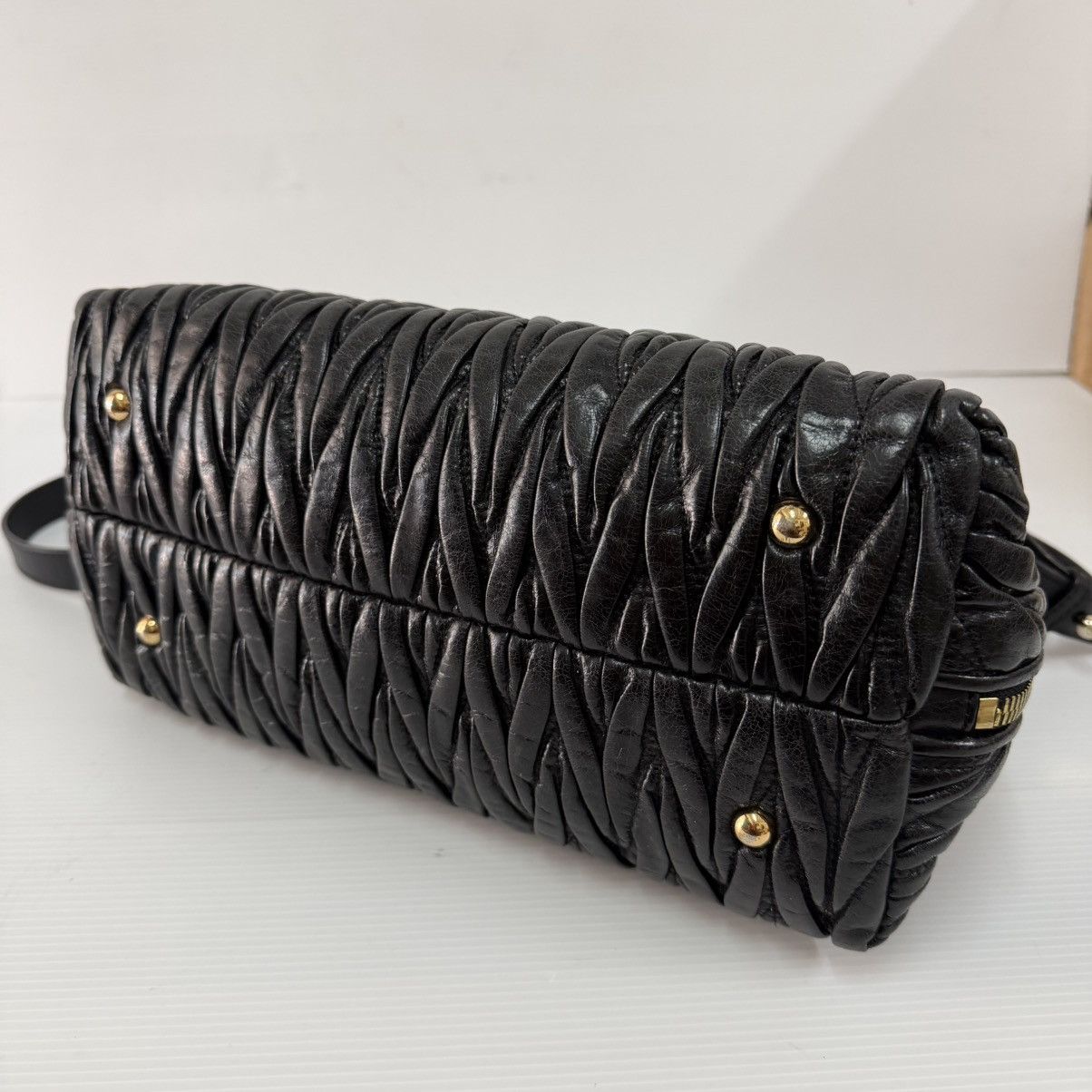 Miu Miu Miu Miu Matelasse Black Leather Two Way Bag Size ONE SIZE - 6 Thumbnail