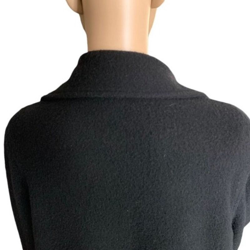Other ELLEN TRACY Women's Size Medium Blazer Open Front Black Wool Size M / US 6-8 / IT 42-44 - 4 Thumbnail