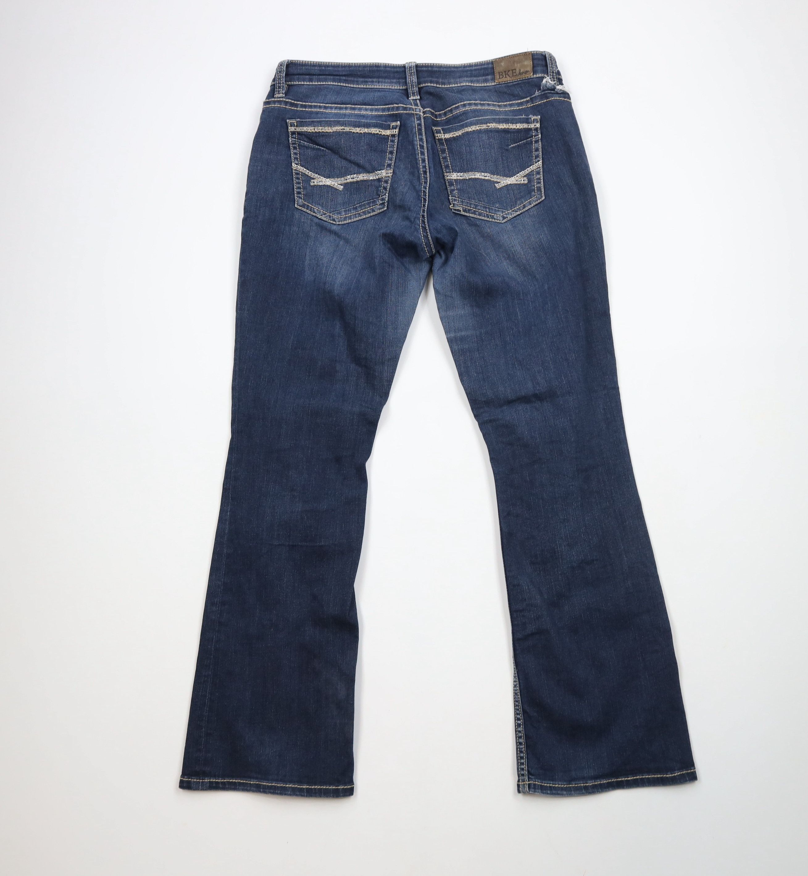 Vintage Buckle BKE Payton Stretch Flared Bootcut Denim Jeans Blue Size 30" / US 8 / IT 44 - 8 Thumbnail