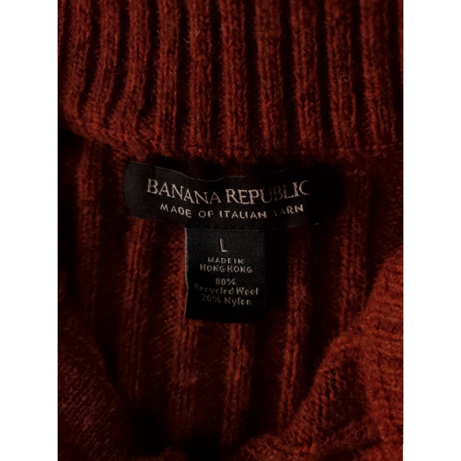 Banana Republic Banana Republic Sweater Henley Wool Blend 4 Button Ribbed Long Sleeve Red Mens L Size US L / EU 52-54 / 3 - 2 Thumbnail