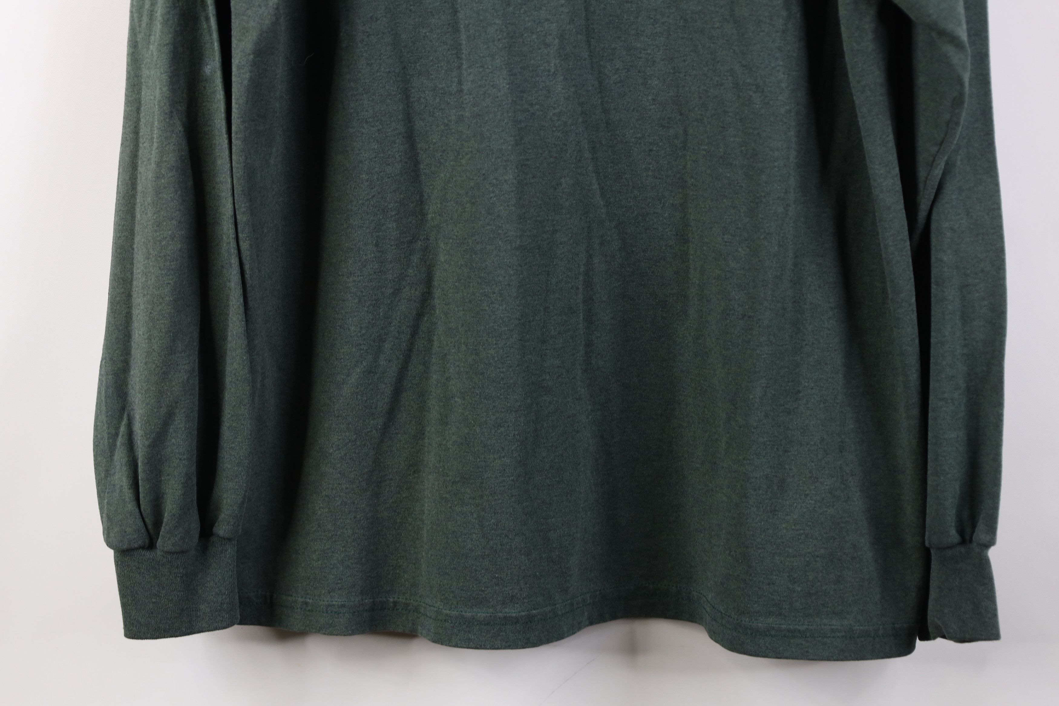 Vintage Vintage 90s Streetwear Long Sleeve T-Shirt Heather Green Size US M / EU 48-50 / 2 - 3 Thumbnail