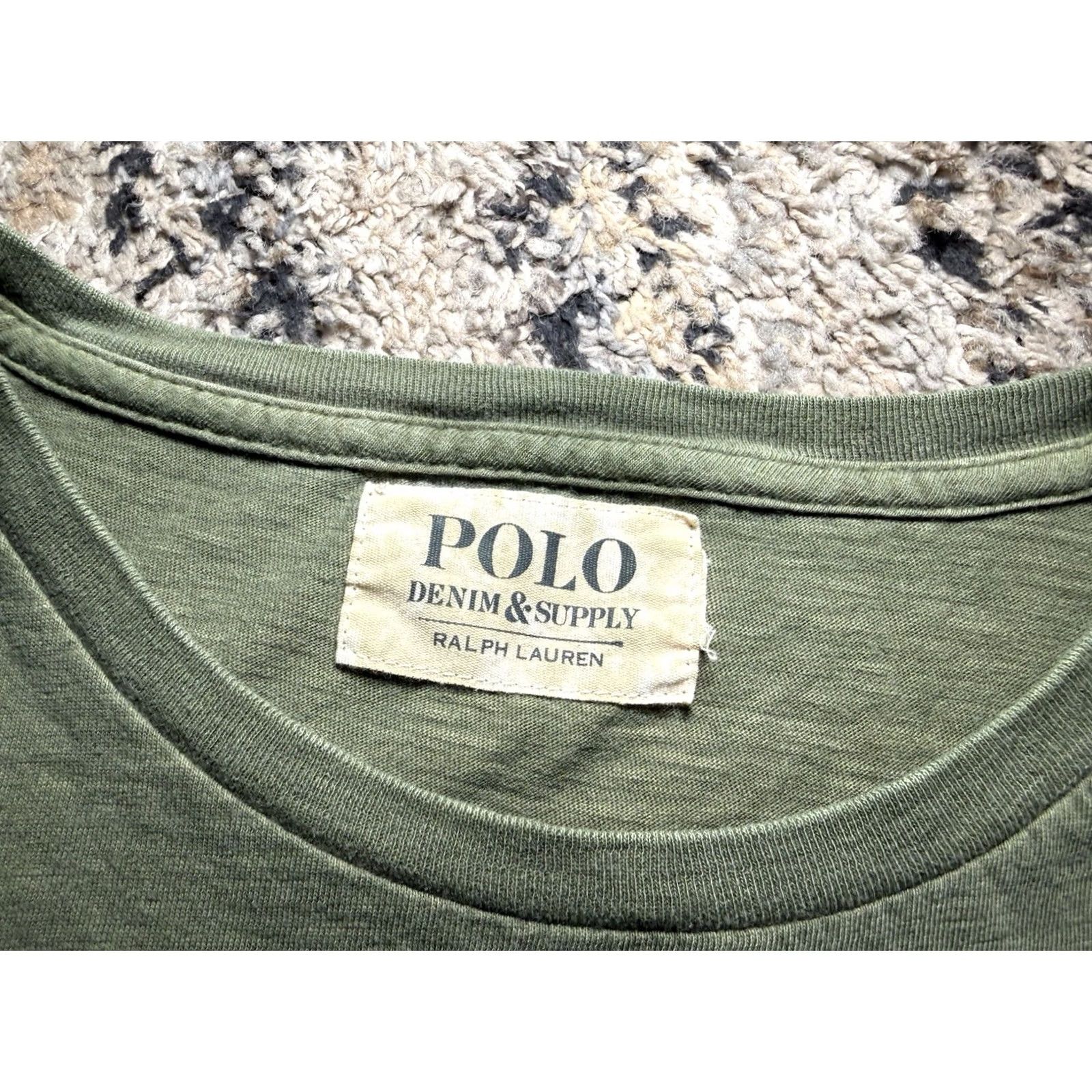 Polo Ralph Lauren Polo Ralph Lauren Denim Supply Short Sleeve Mens Tee Shirt Olive Green 2XL RRL Shirt Mens 2XL Olive Green Denim & Supply Polo Ralph Lauren Size US XXL / EU 58 / 5 - 4 Thumbnail