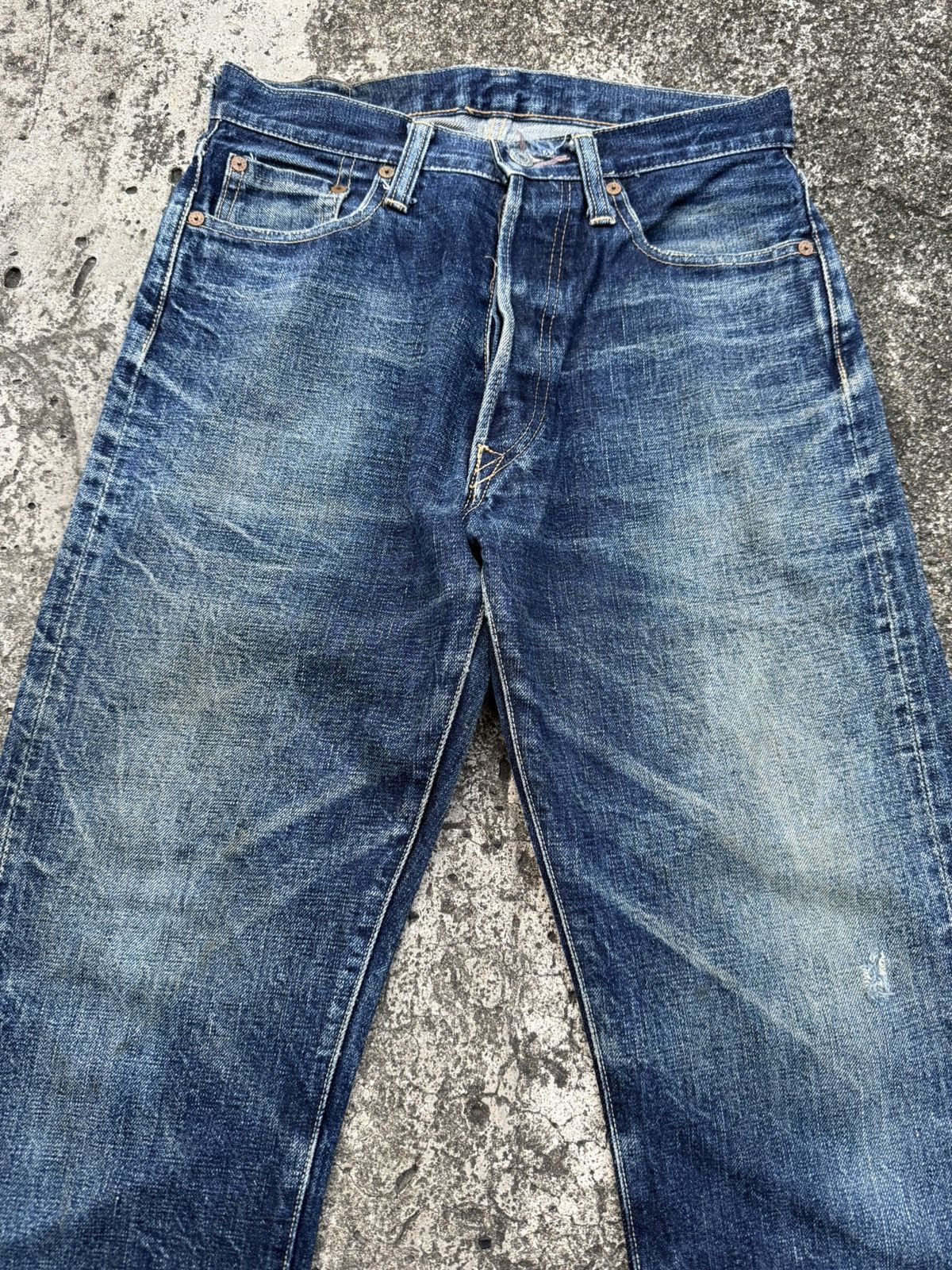 Denime Denime Made In Japan Redline Selvedge Clawmark Denim Jeans Size US 27 - 2 Thumbnail