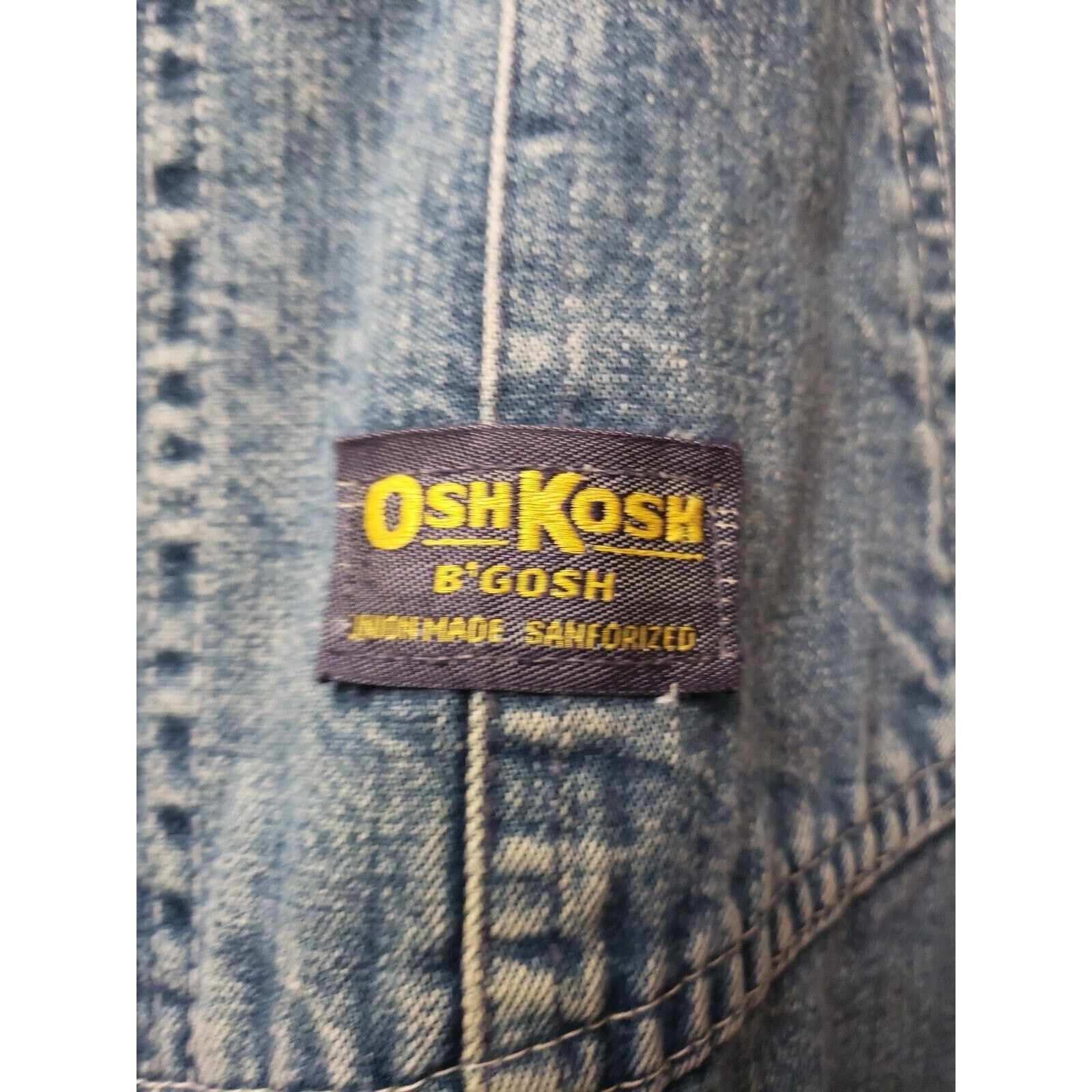 Oshkosh OshKosh B'Gosh Vestbak Bib Overalls Green Stitch 44×26 unsix Size US 44 / EU 60 - 3 Thumbnail