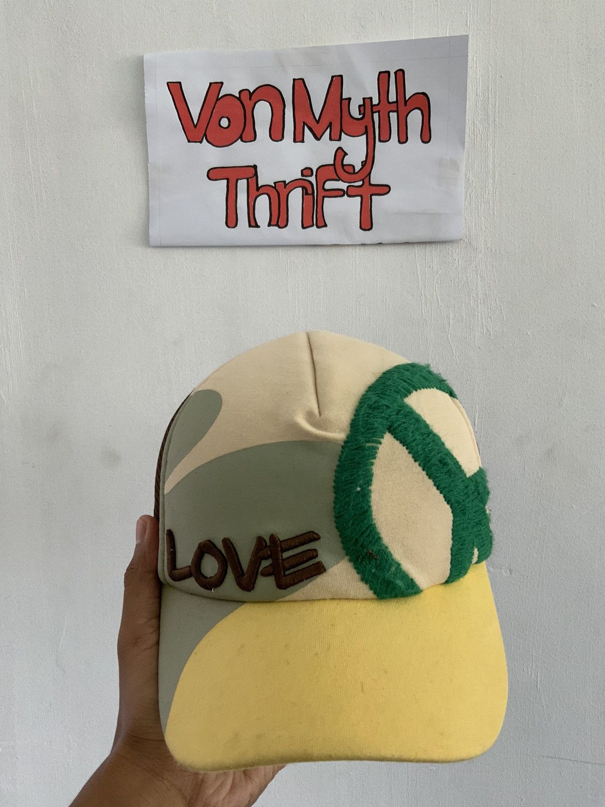 If Six Was Nine Vintage People For Peace Love Big Fur Logo Trucker Hat Size ONE SIZE - 5 Thumbnail