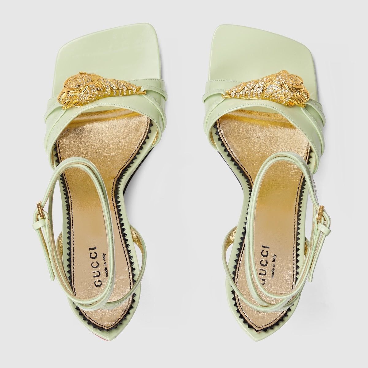 Gucci o1s1wg110125 High Heel Sandals With Hardware in Multicolor Size US 9.5 / IT 39.5 - 3 Thumbnail