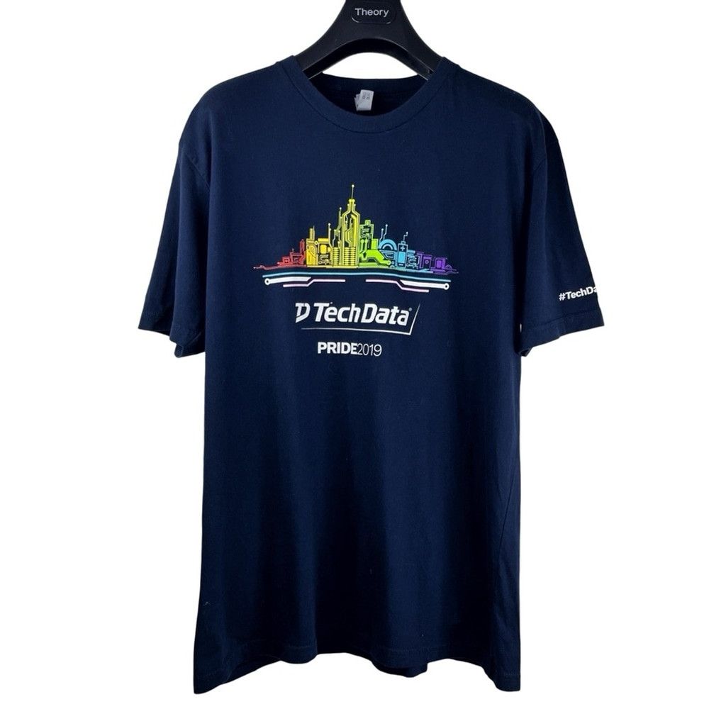 Next Level Apparel NEXT LEVEL D TECH DATA COMPANY Men's Navy Graphic T-shirt XL Size US XL / EU 56 / 4 - 2 Thumbnail