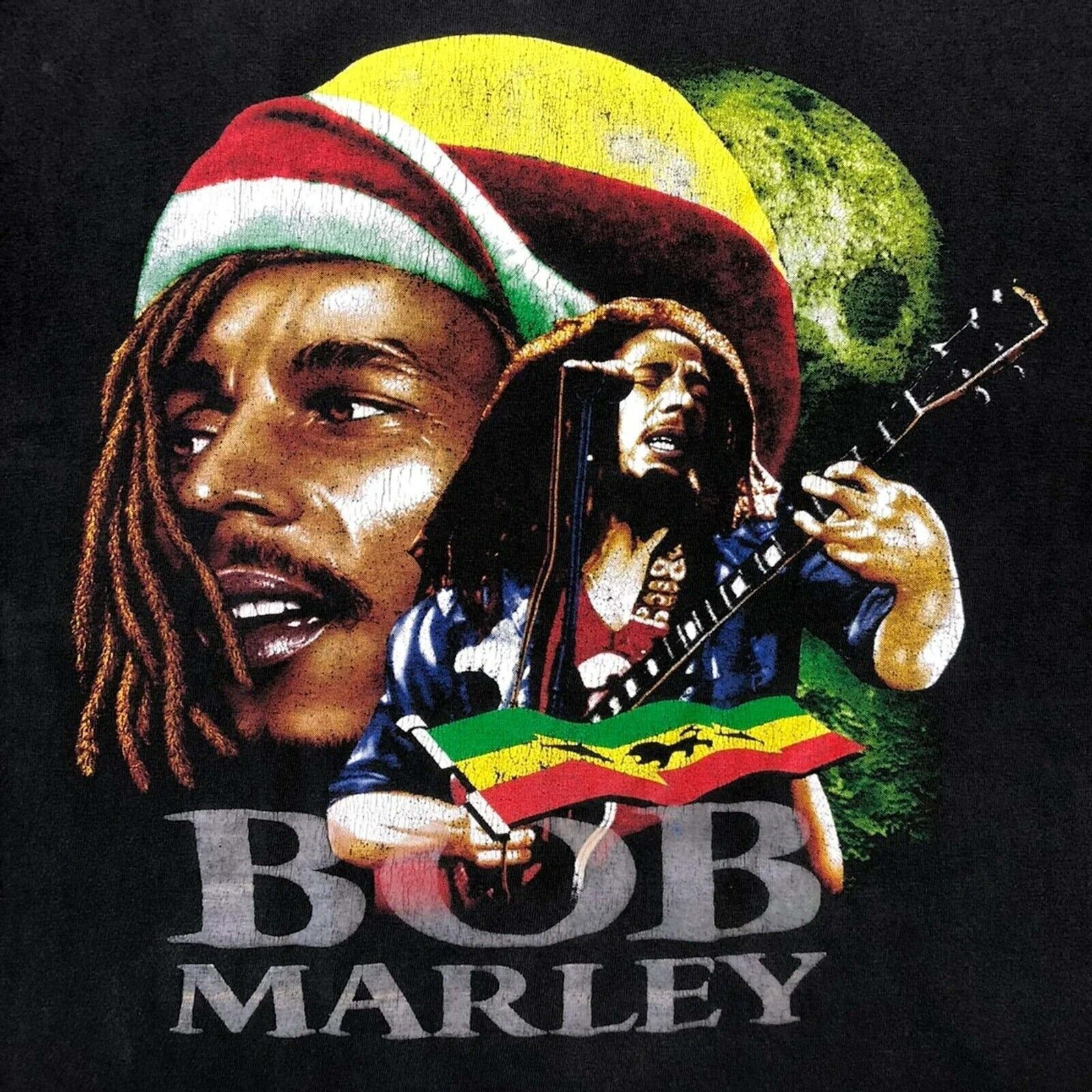 Bob Marley Vintage Bob Marley T Shirt Mens Distressed Graphic Band Tee Size US M / EU 48-50 / 2 - 2 Thumbnail