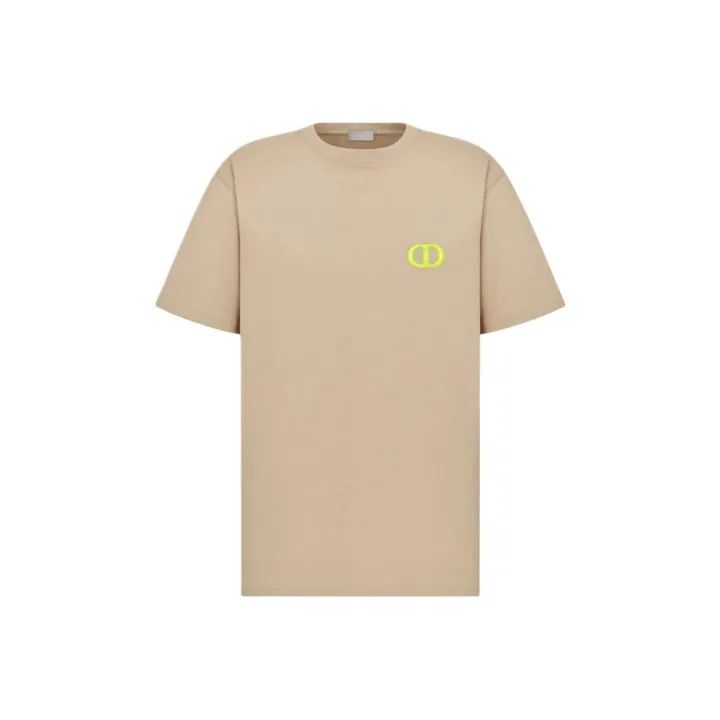 Dior Embroidered Logo Loose Fit T-Shirt 0079