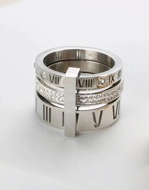 Designer 3 Layer Golden Romance Ring Size ONE SIZE - 1 Thumbnail