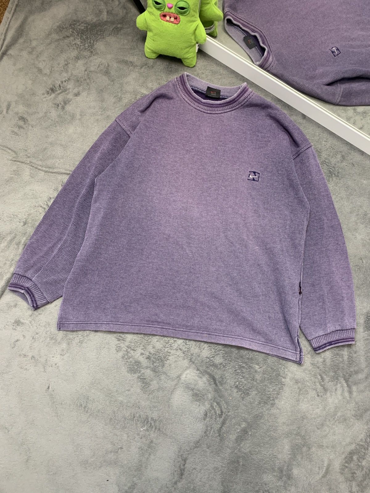 Nike × Vintage Vintage Y2K Nike Nike Premier Embroidered Swoosh Sweatshirt Size US XL / EU 56 / 4 - 1 Thumbnail