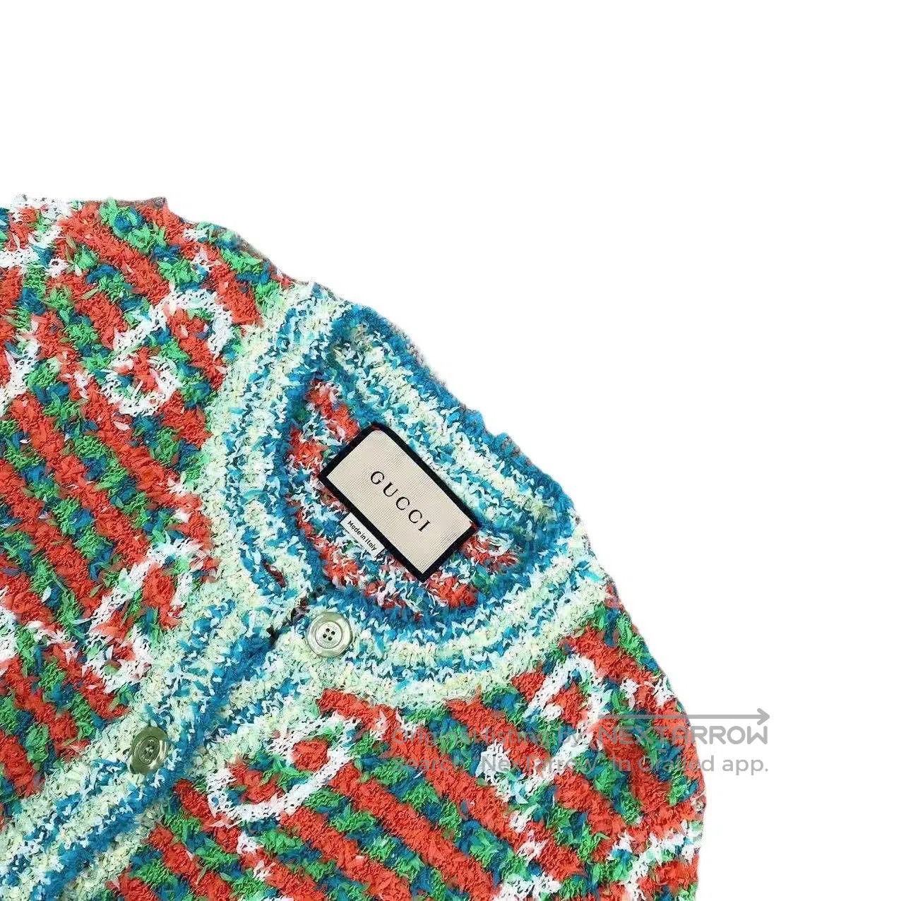Gucci Guicci Full of printed small fragrant wind knitted cardiga Size XS / US 0-2 / IT 36-38 - 3 Thumbnail