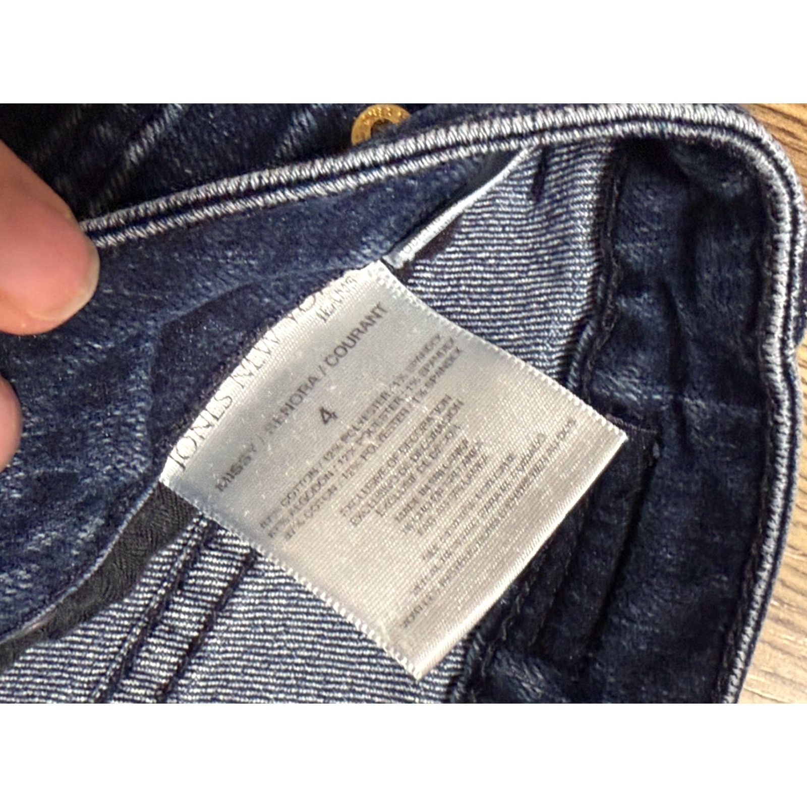 Jones New York Jones New York Jeans Women 4 Blue Denim Lexington Straight Dark Wash Jeans 5-Pocket Stretch Regular Inseam 30 Autumn Winter Spring Summer Vintage No Size 27" / US 4 / IT 40 - 6 Thumbnail