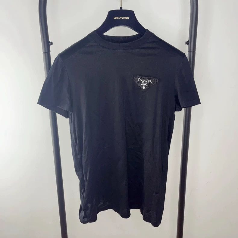 Prada PRADA Classic Black Short Sleeve T-shirt - dmc Size US XS / EU 42 / 0 - 1 Thumbnail