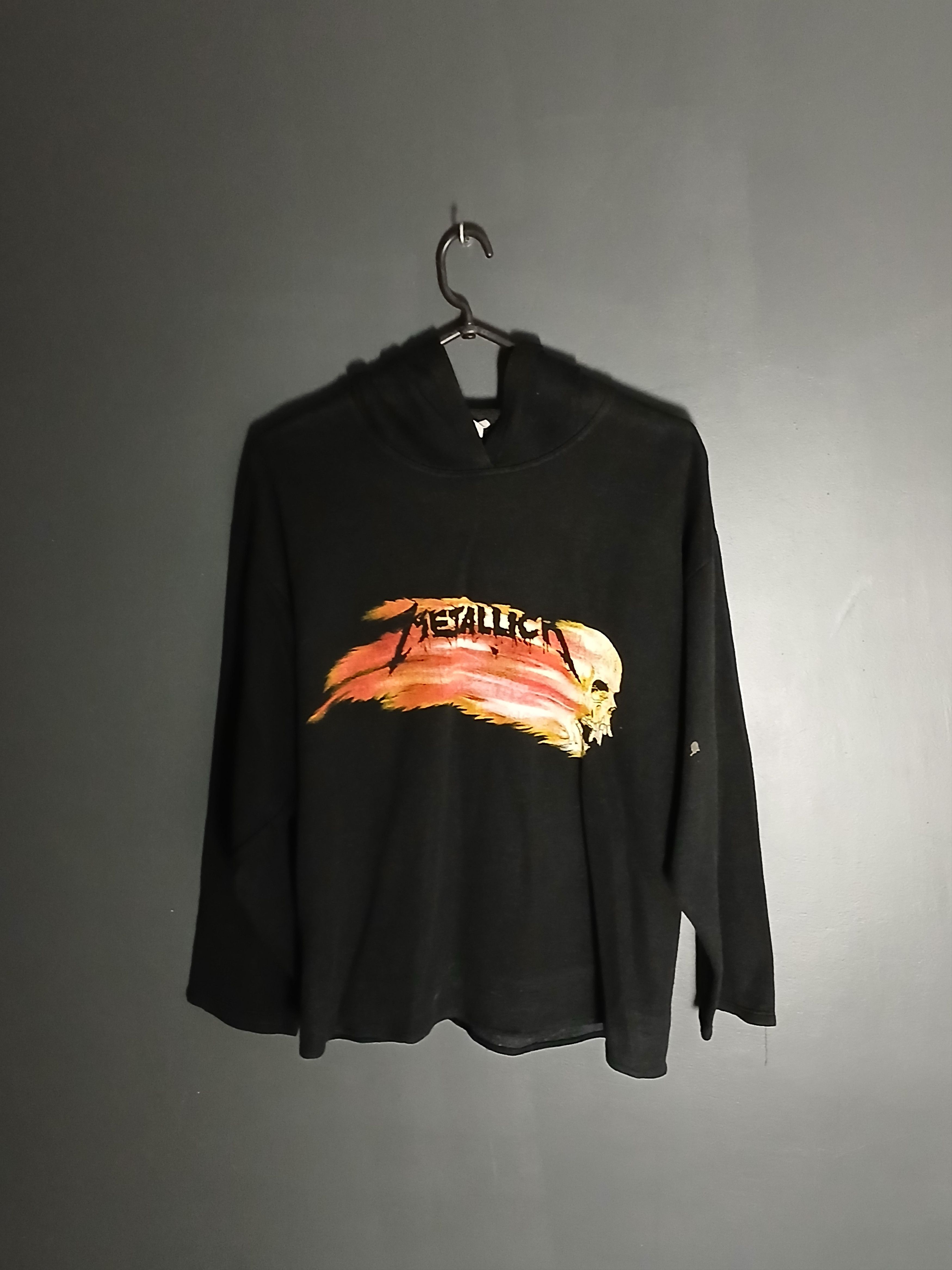 Band Tees × Metallica × Vintage Vintage Metallica Single Stitch Hoodie Size US XL / EU 56 / 4 - 1 Thumbnail