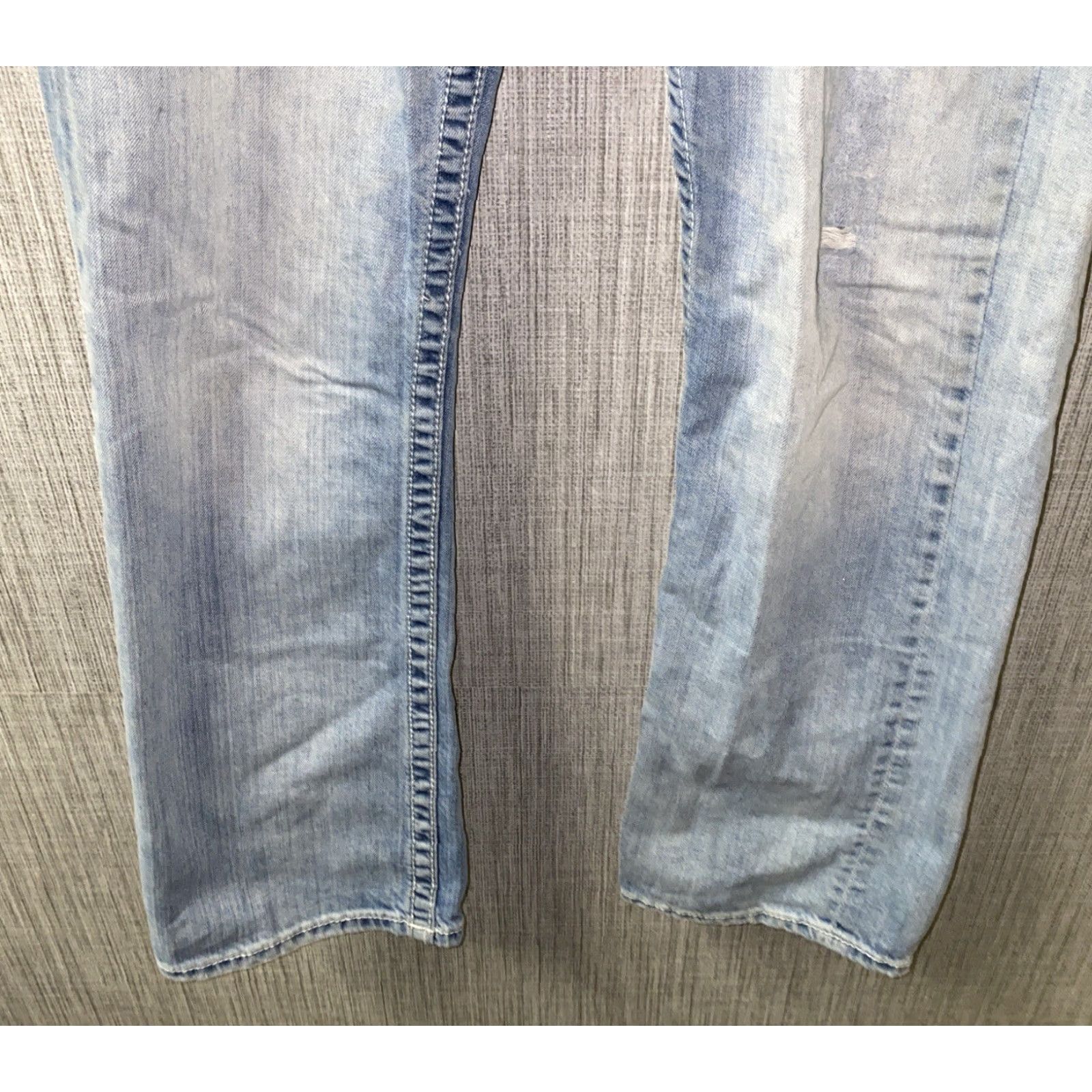 BKE BKE Tyler Mens Jeans - Denim Straight Fit, Blue, 32R x 31 Inseam, Regular, Cotton, Buckle Brand Size US 32 / EU 48 - 3 Thumbnail