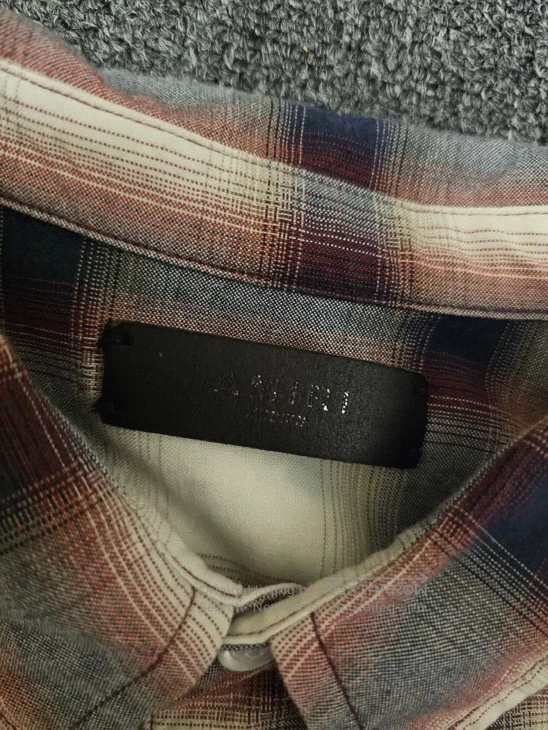 Amiri Amiri Plaid Shirt with Fringe Hem. Size US M / EU 48-50 / 2 - 3 Thumbnail