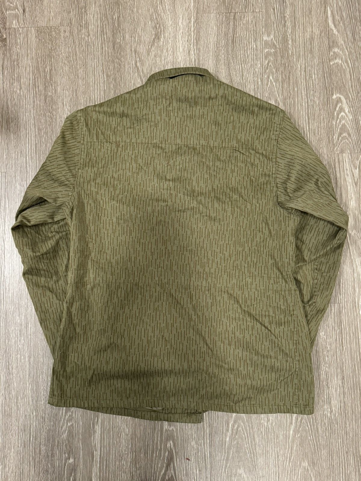 Other Vintage East German Army Strichtarn Rain Camo Shirt Size US L / EU 52-54 / 3 - 2 Thumbnail