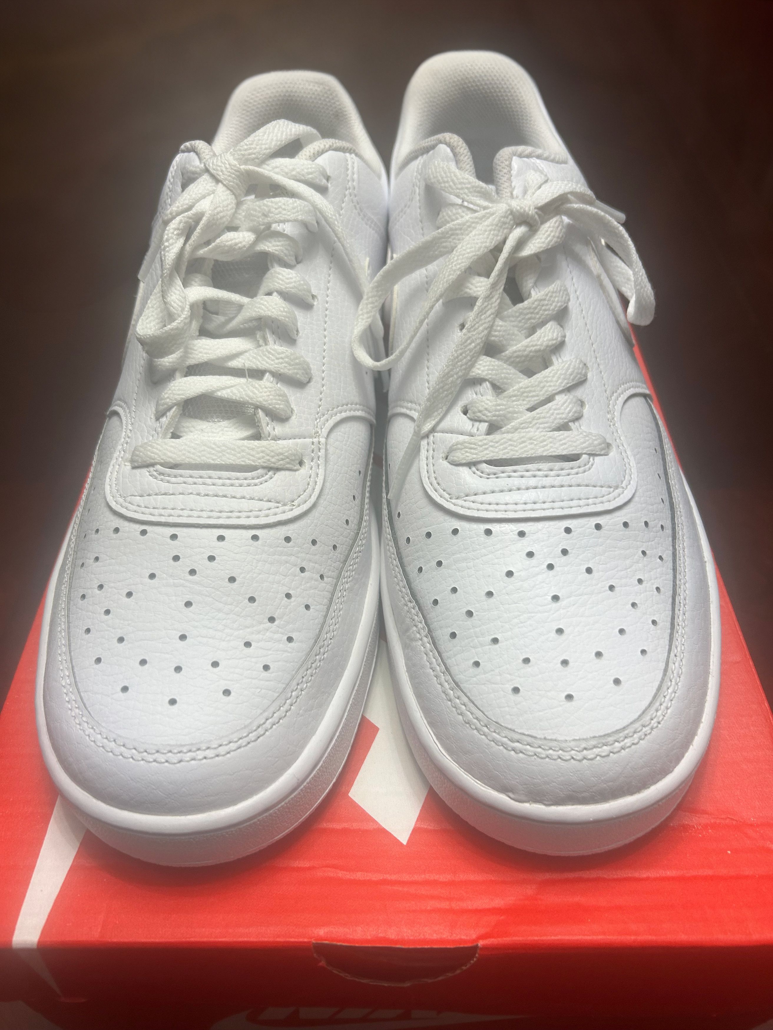Nike Nike Court Vision Low Triple White Size US 11.5 / EU 44-45 - 1 Thumbnail