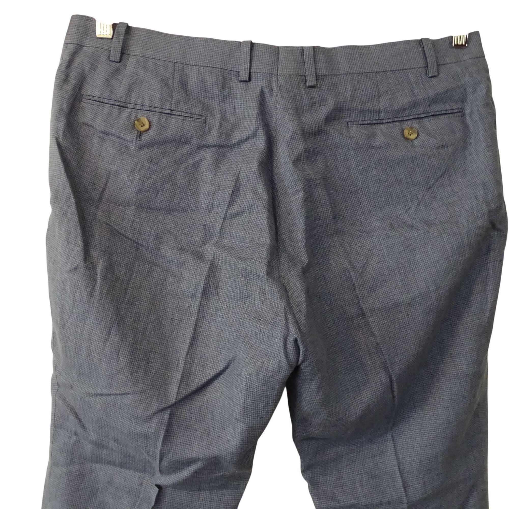 Indochino Indochino Slim Blue Micro Check Pants Men Size 38 x 26 Size US 38 / EU 54 - 5 Thumbnail