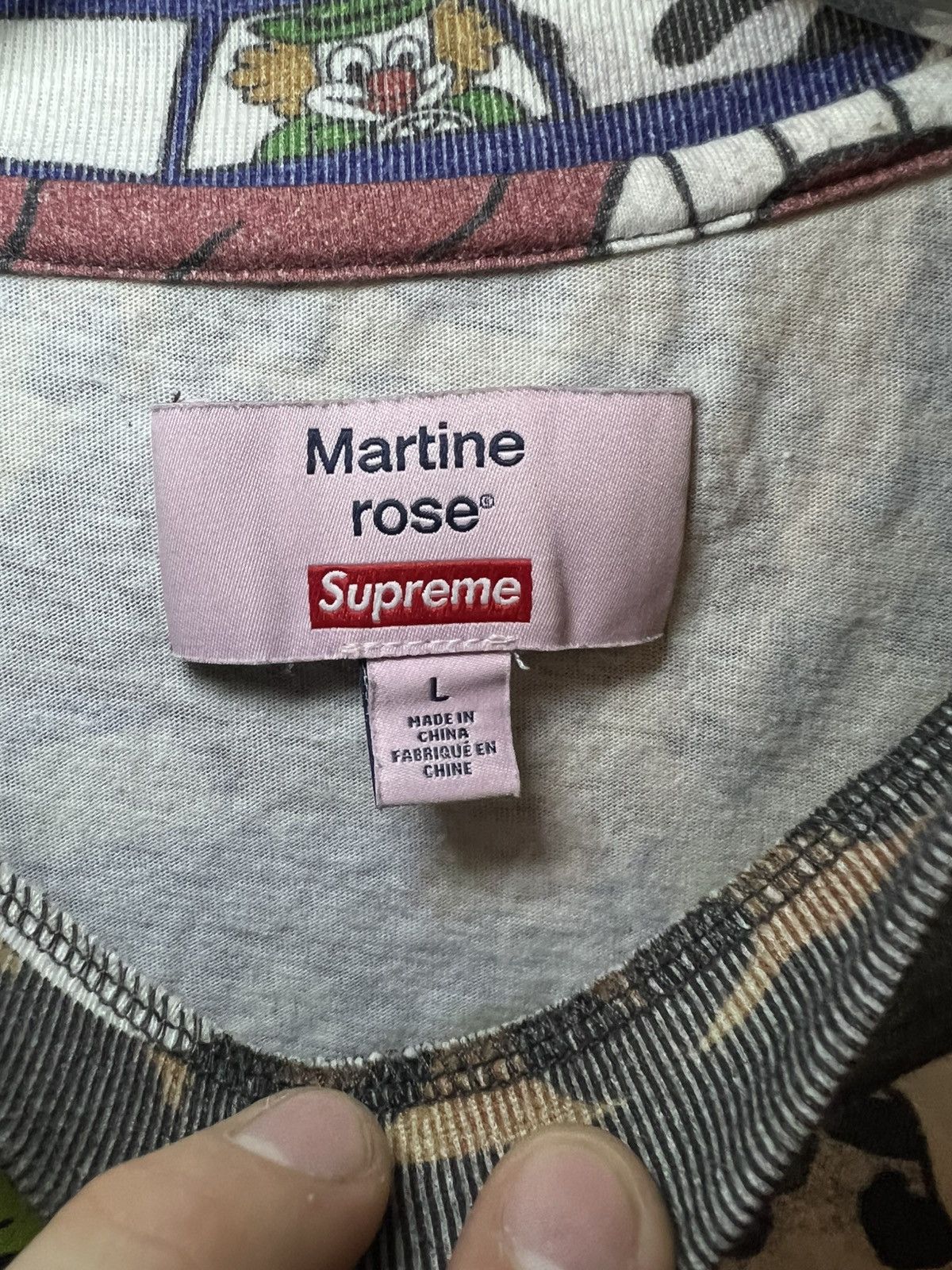 Martine Rose × Supreme Supreme X Martine Rose cartoon t-shirt Size US XL / EU 56 / 4 - 3 Thumbnail