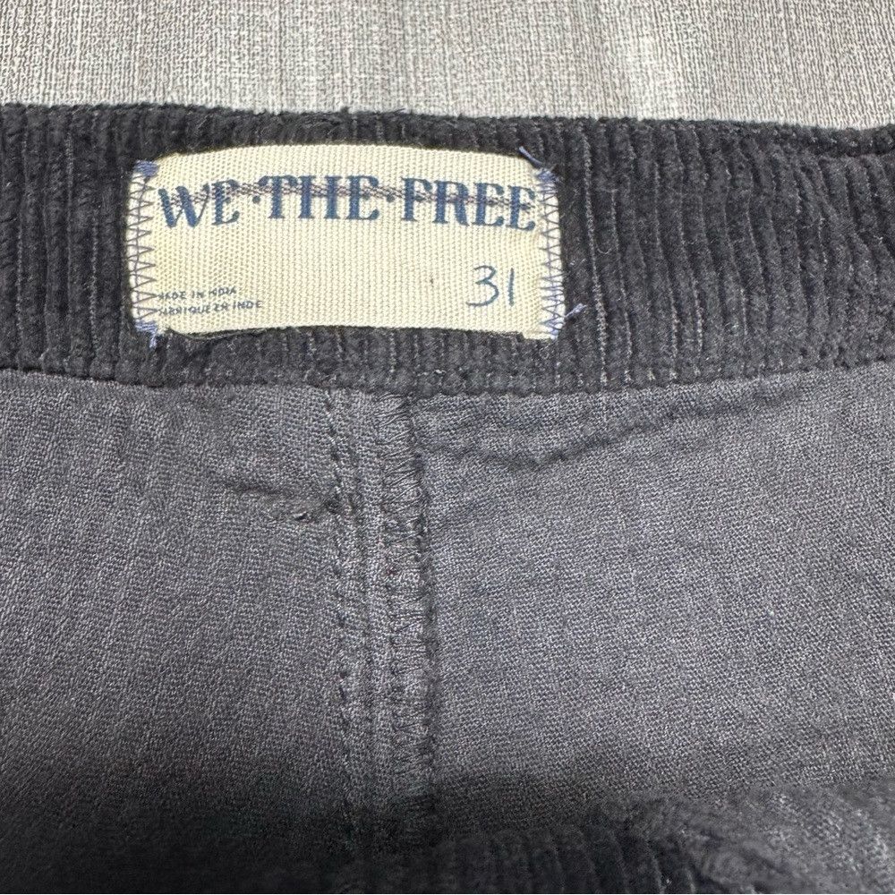 Free People NWT New Free People We The Free Gallivanting Cord Black Sko Size 31" - 6 Thumbnail