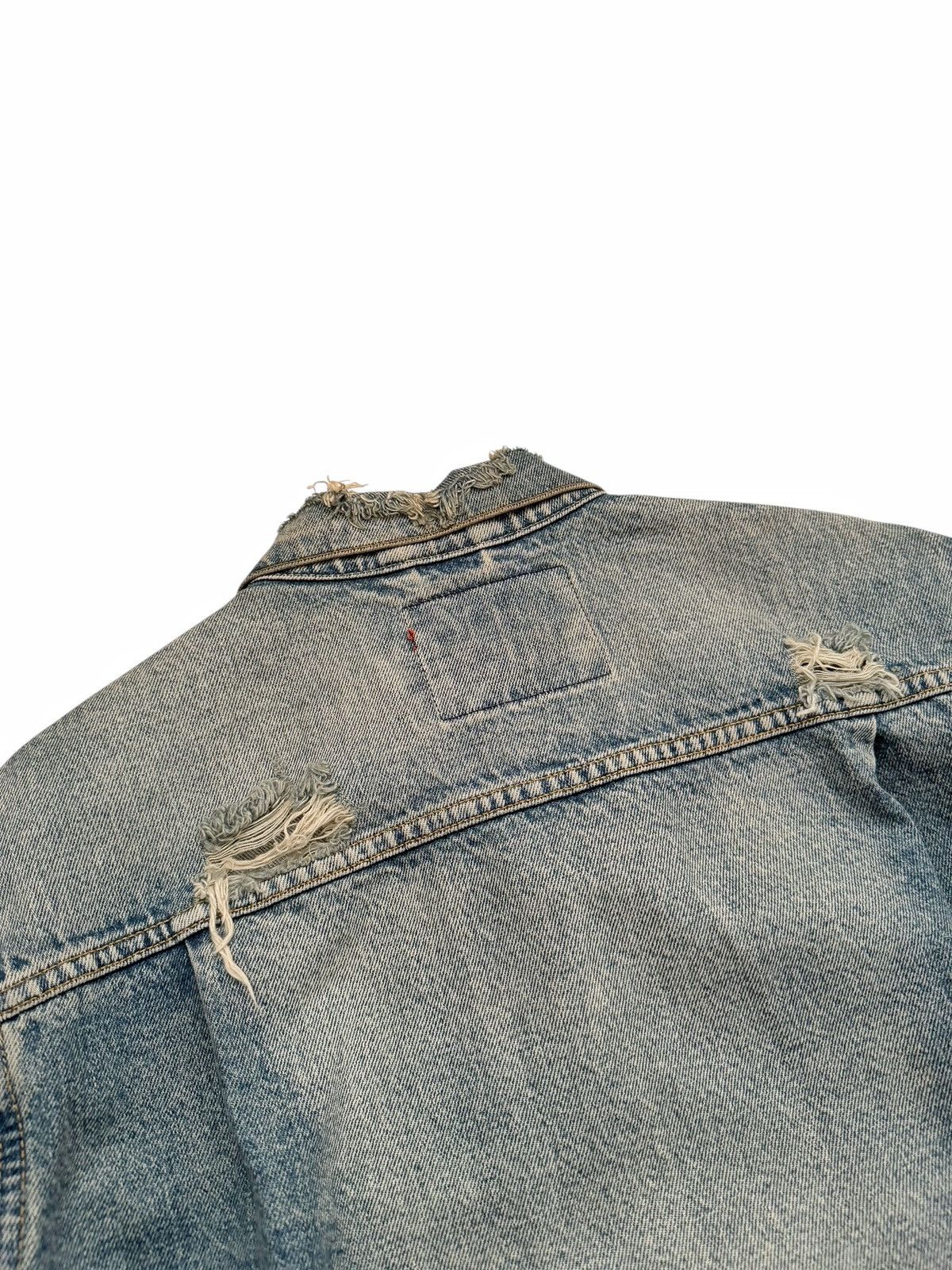 Kenzo × Levi's Kenzo Type II 2 Distressed Destroyed Denim Jacket Size US M / EU 48-50 / 2 - 14 Thumbnail