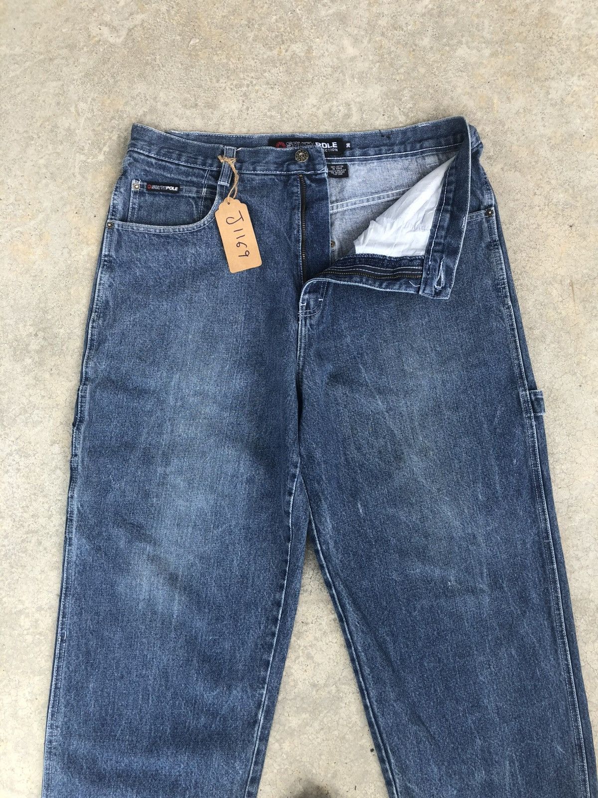 Southpole Vintage Southpole Baggy Carpenter Embroidered Jeans Size US 35 - 3 Thumbnail