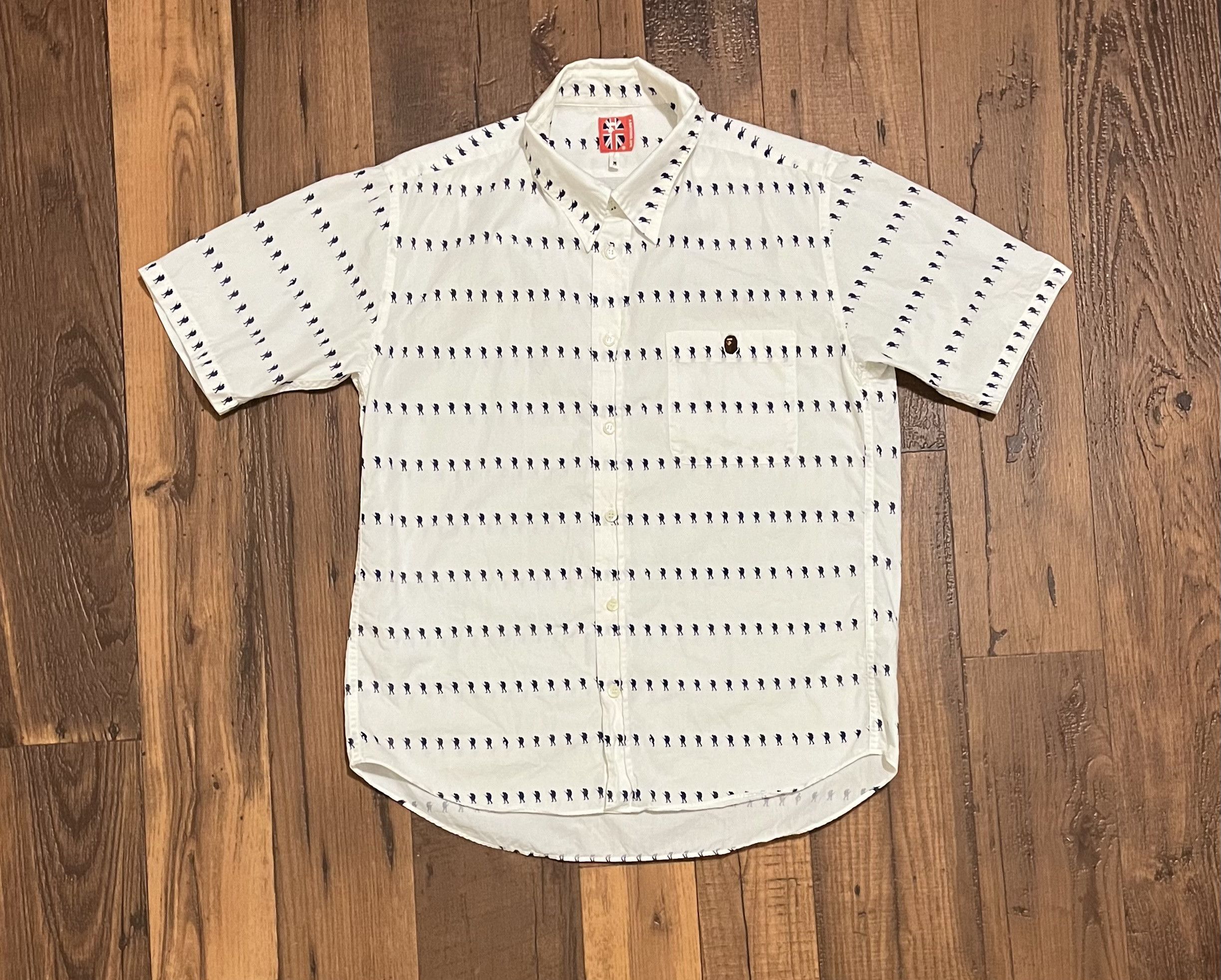 Bape Bape logo button up shirt Size US M / EU 48-50 / 2 - 1 Thumbnail