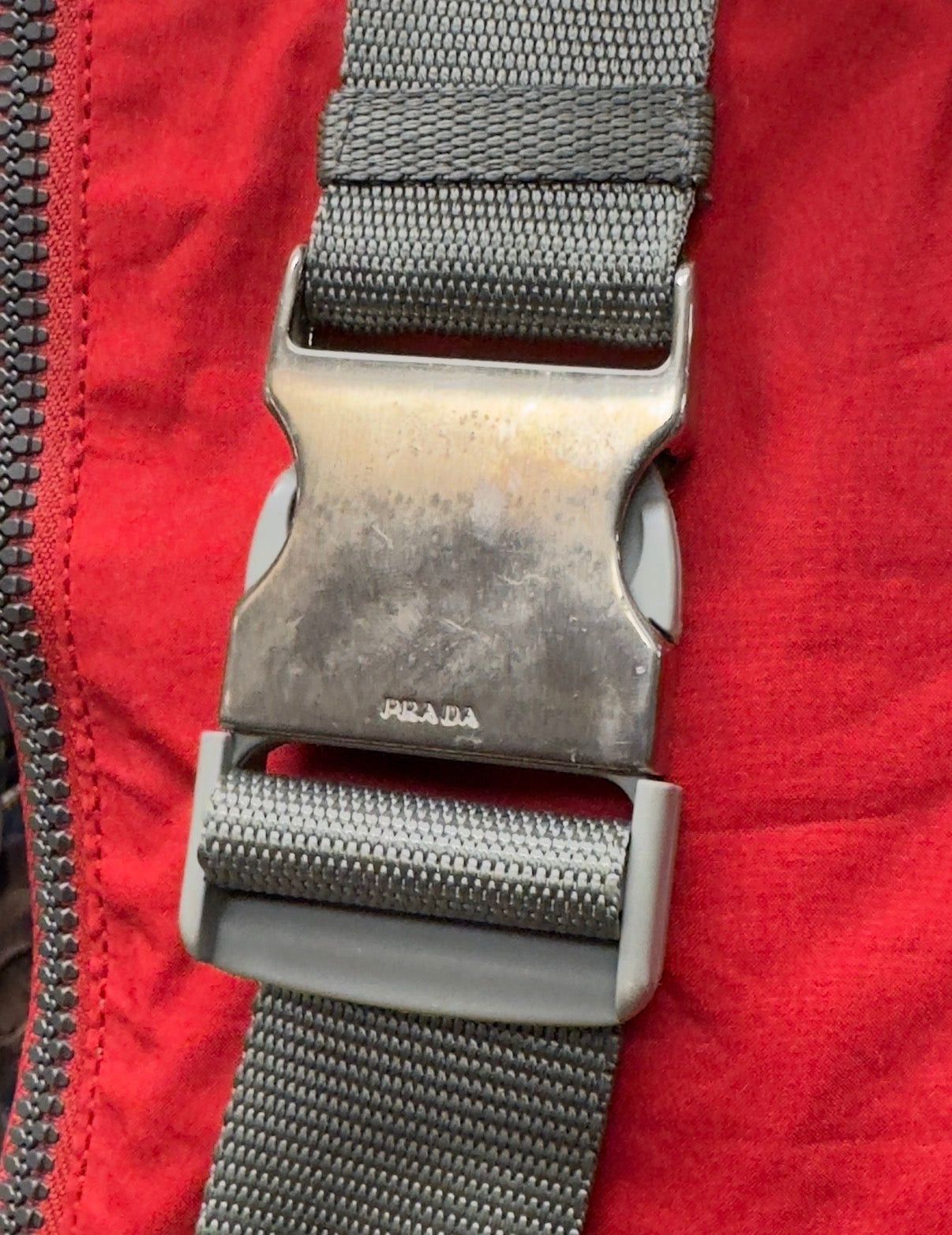 Prada Vintage Prada Sport Red Nylon Waist Bag Size ONE SIZE - 3 Thumbnail