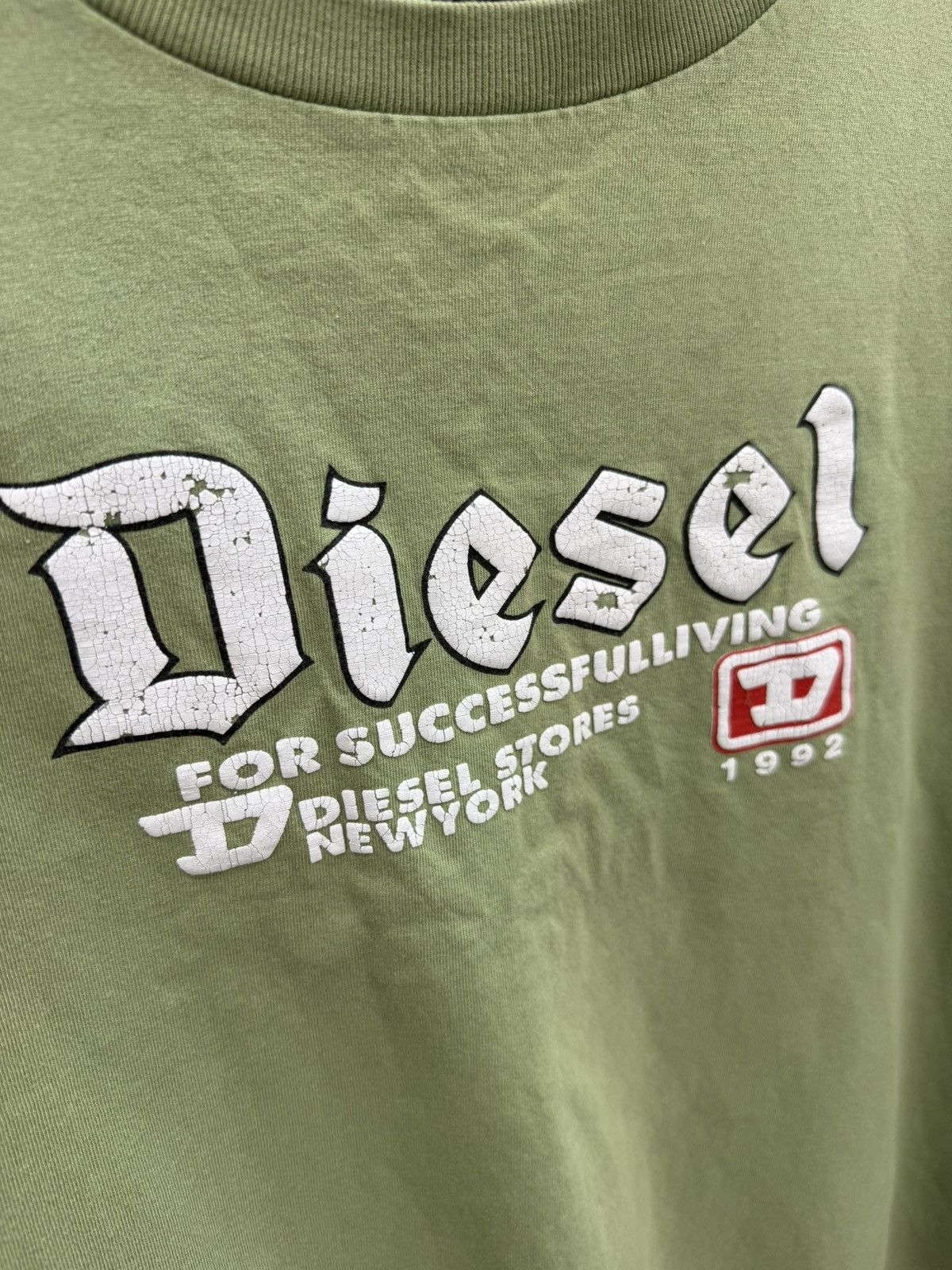 Diesel Vintage Diesel Jeans Y2K Printed Tee T-Shirt Size US L / EU 52-54 / 3 - 6 Thumbnail