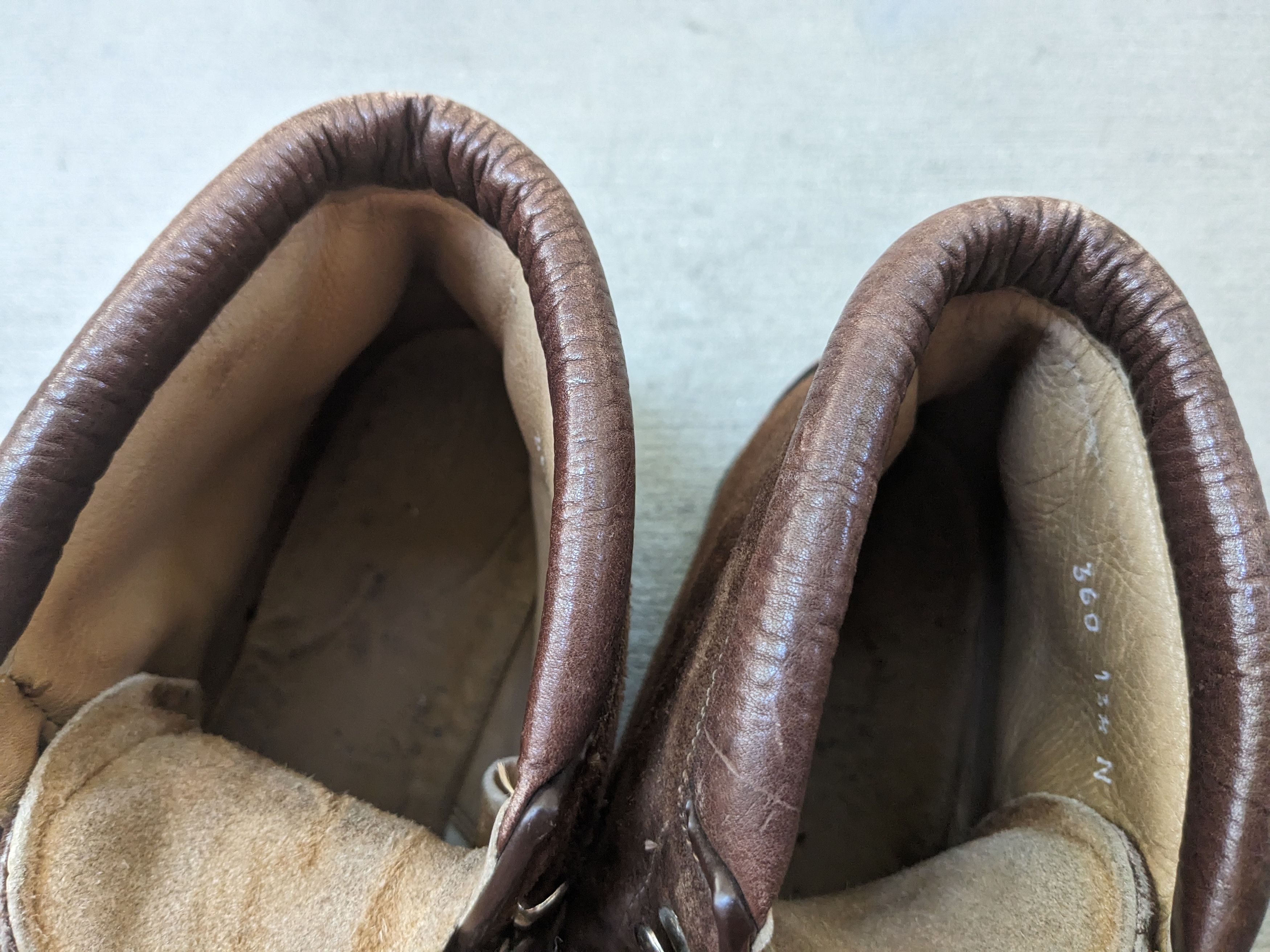 Genuine Leather × Vintage Vintage Fabiano Boots Brown Suede 13.5 Narrow Leather Lace Size US 13 / EU 46 - 3 Thumbnail