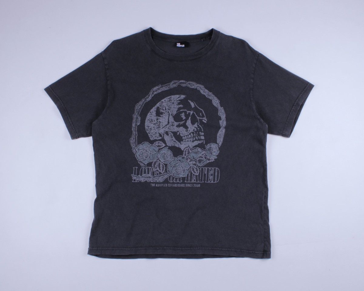 The Kooples The KOOPLES Garment Dyed Washed Gray/Black T-Shirt Size M / US 6-8 / IT 42-44 - 7 Thumbnail