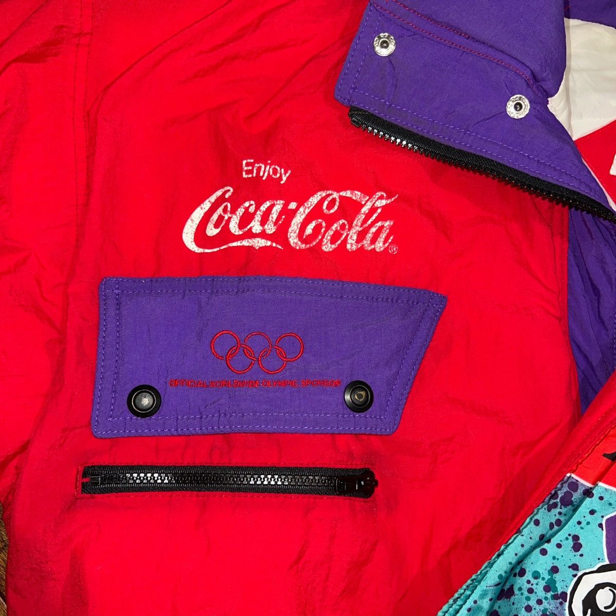 Coca Cola × Vintage Vintage Coca Cola 1992 Winter Olympic Ski Jacket Size US L / EU 52-54 / 3 - 4 Thumbnail