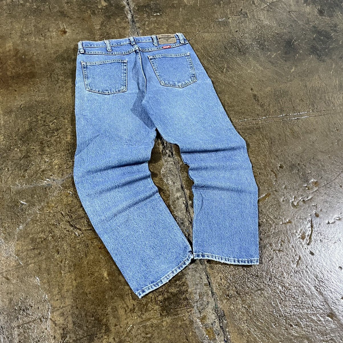 Carhartt × Vintage × Wrangler Crazy Y2K Carhartt Style Wrangler Faded Workwear Jeans Size US 34 / EU 50 - 3 Thumbnail